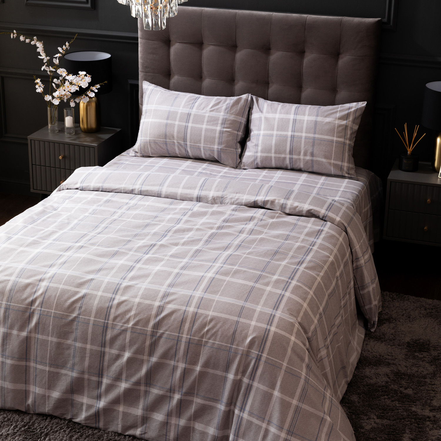 Постельное белье Ригорозо, серое - фото № 5