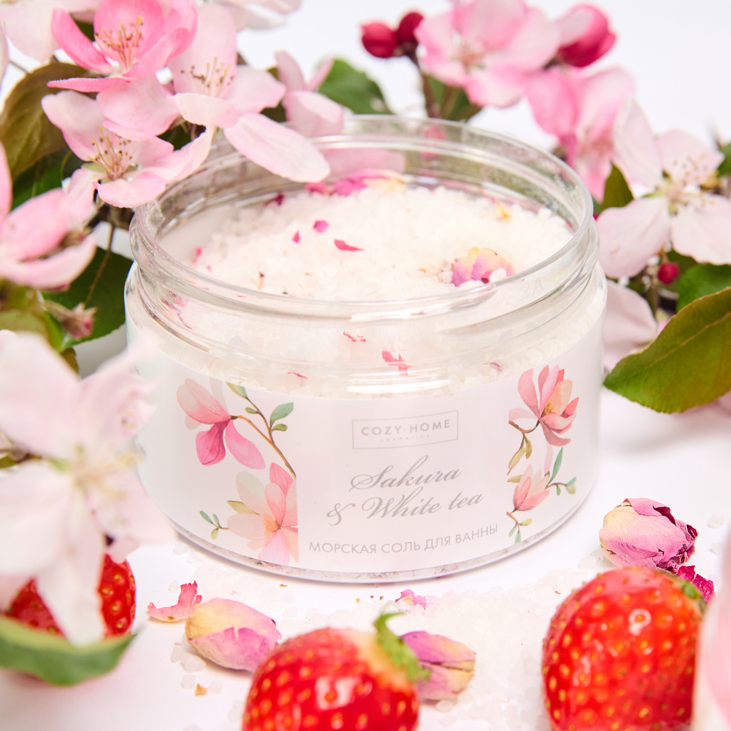 Соль для ванны Sakura & White Tea