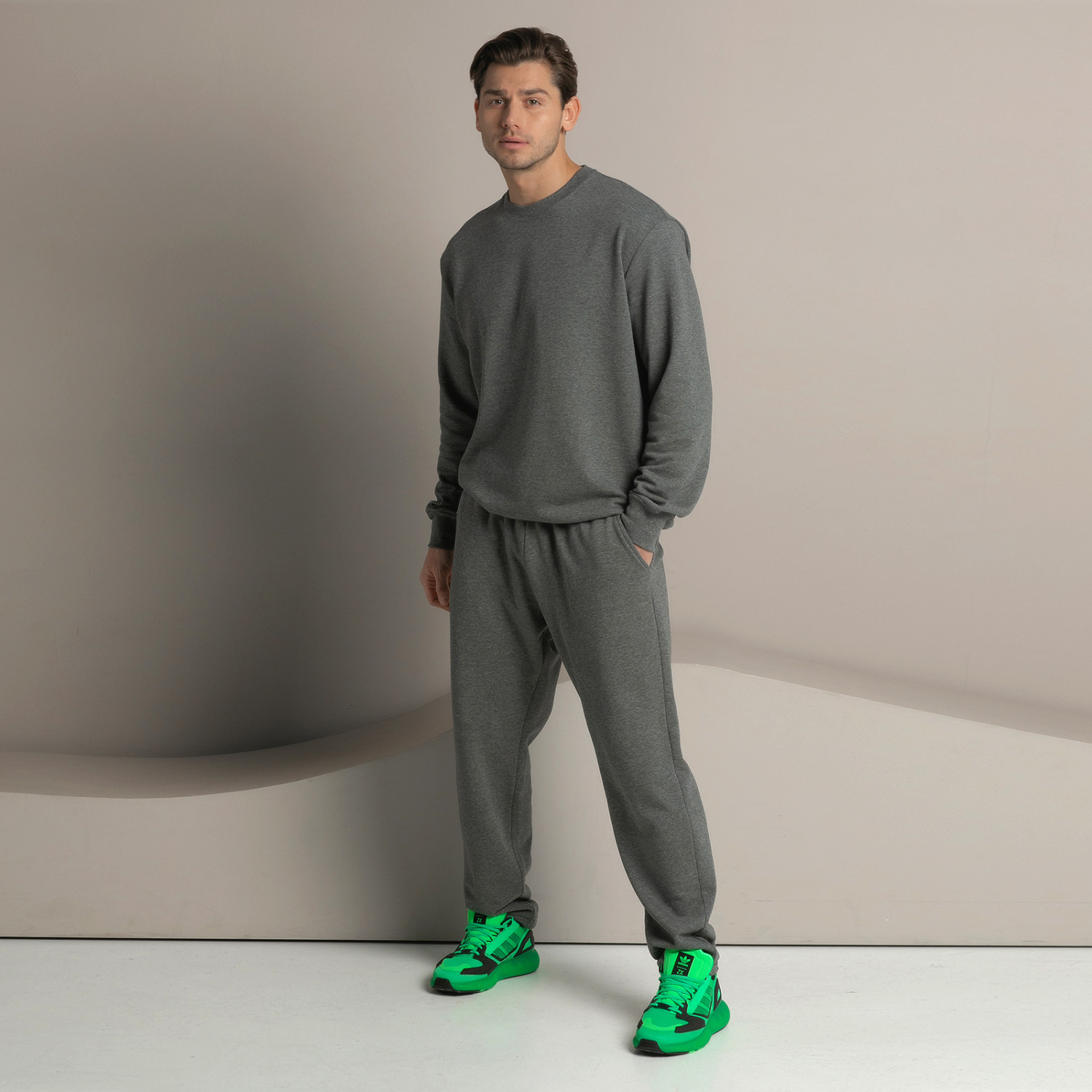 Брюки Massimo men, серые прямые - фото № 8