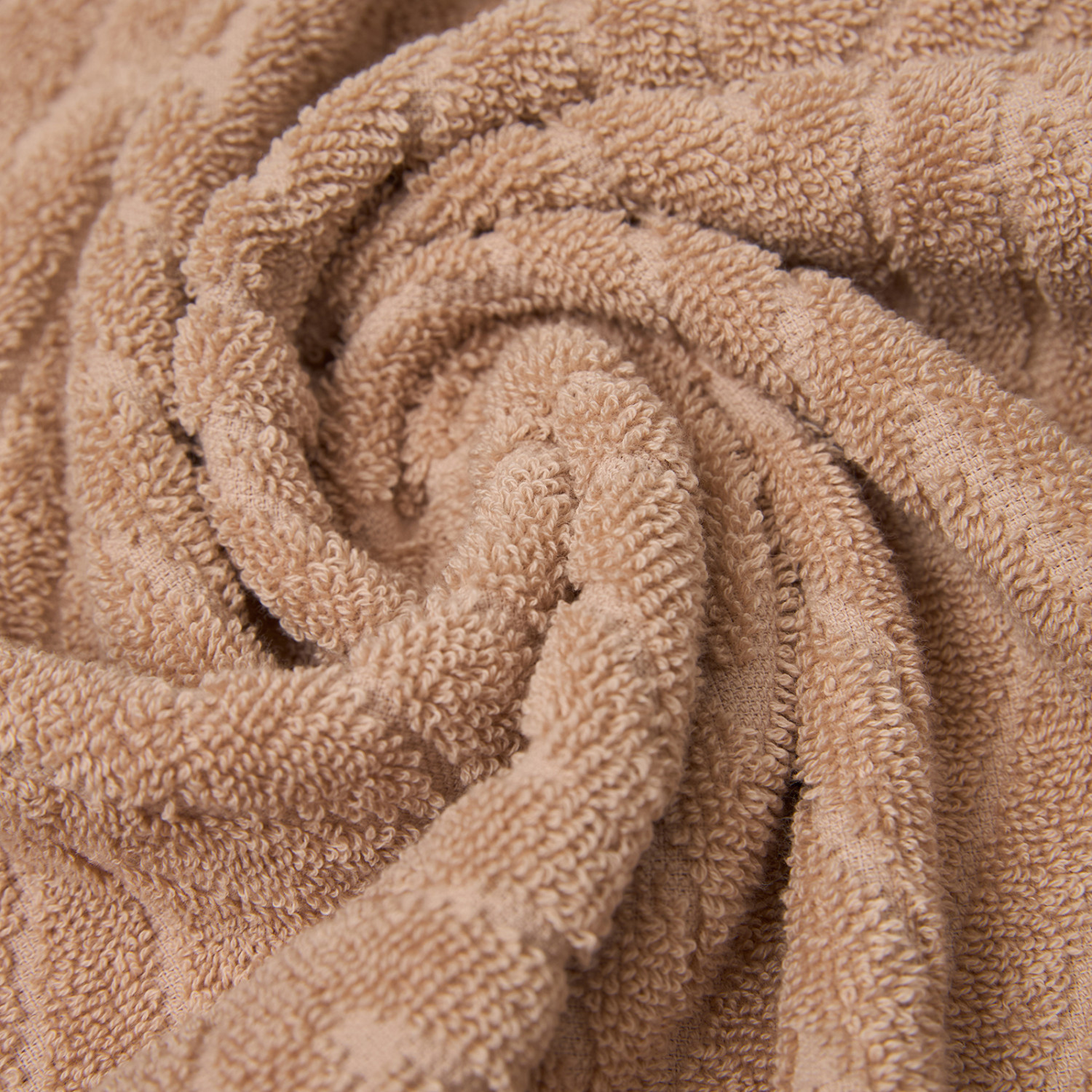 Полотенце махровое Зигзаг/Zigzag, кофе - фото № 2