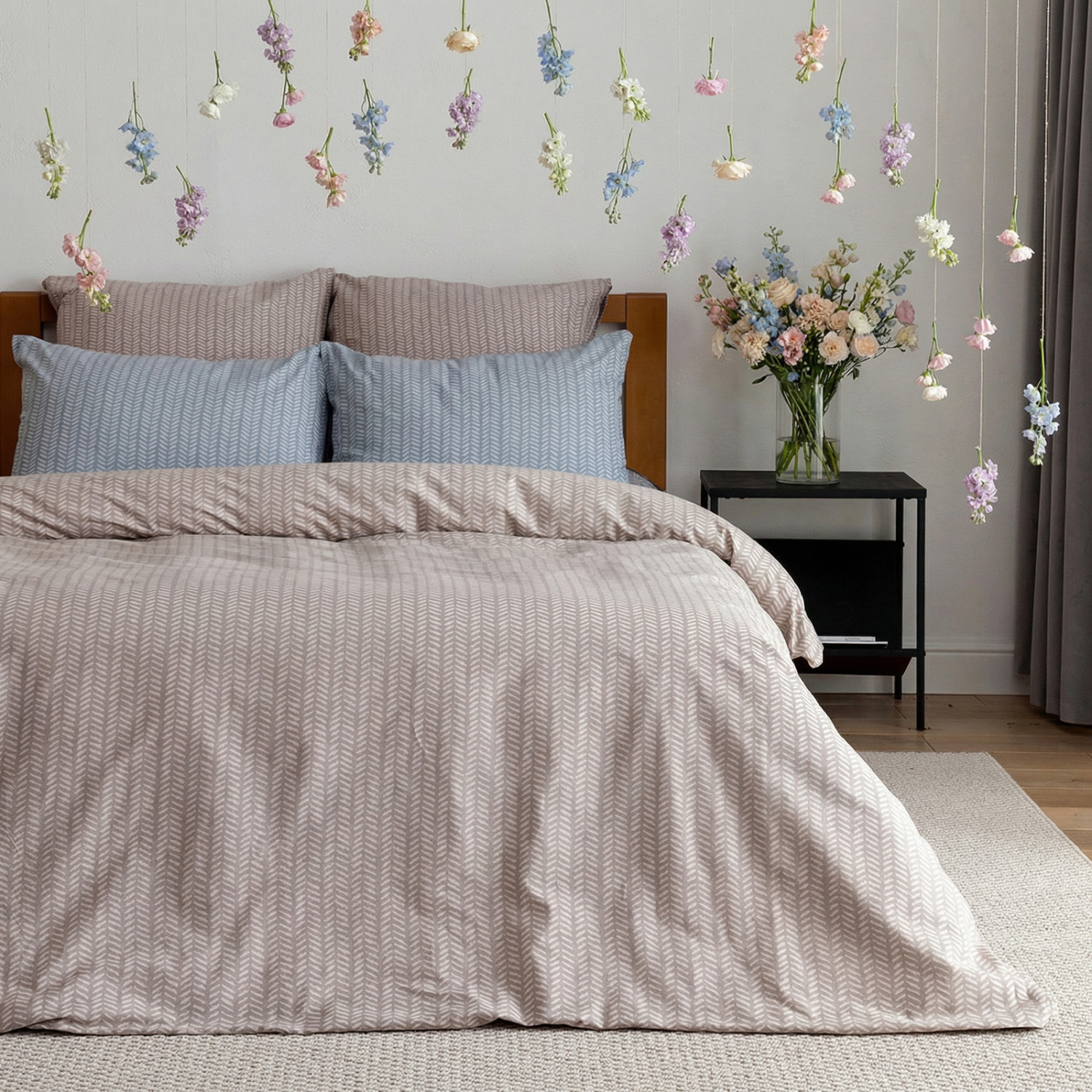 Постельное белье Gustavo, бежевое