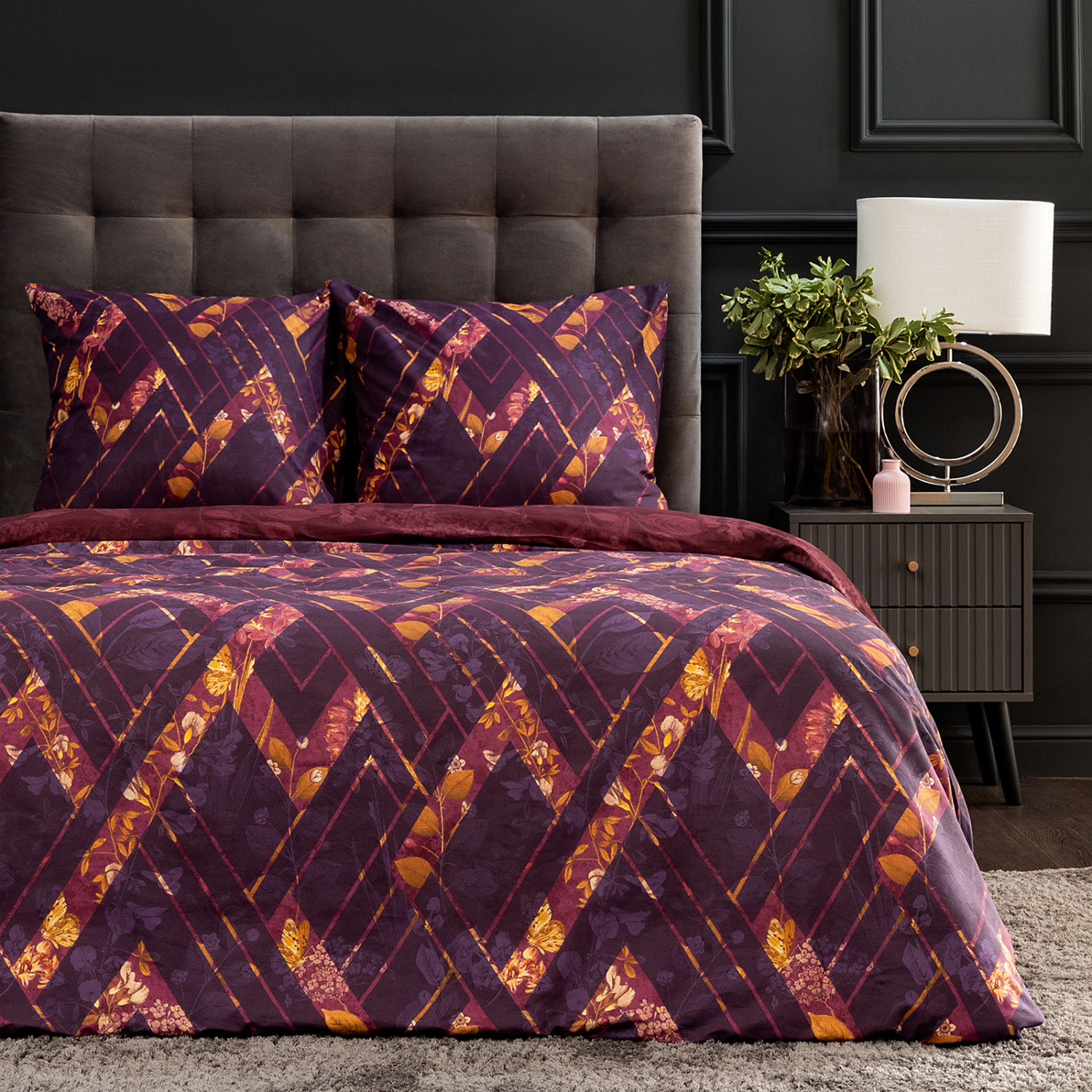 Постельное белье Melinda, фиолет - фото № 9