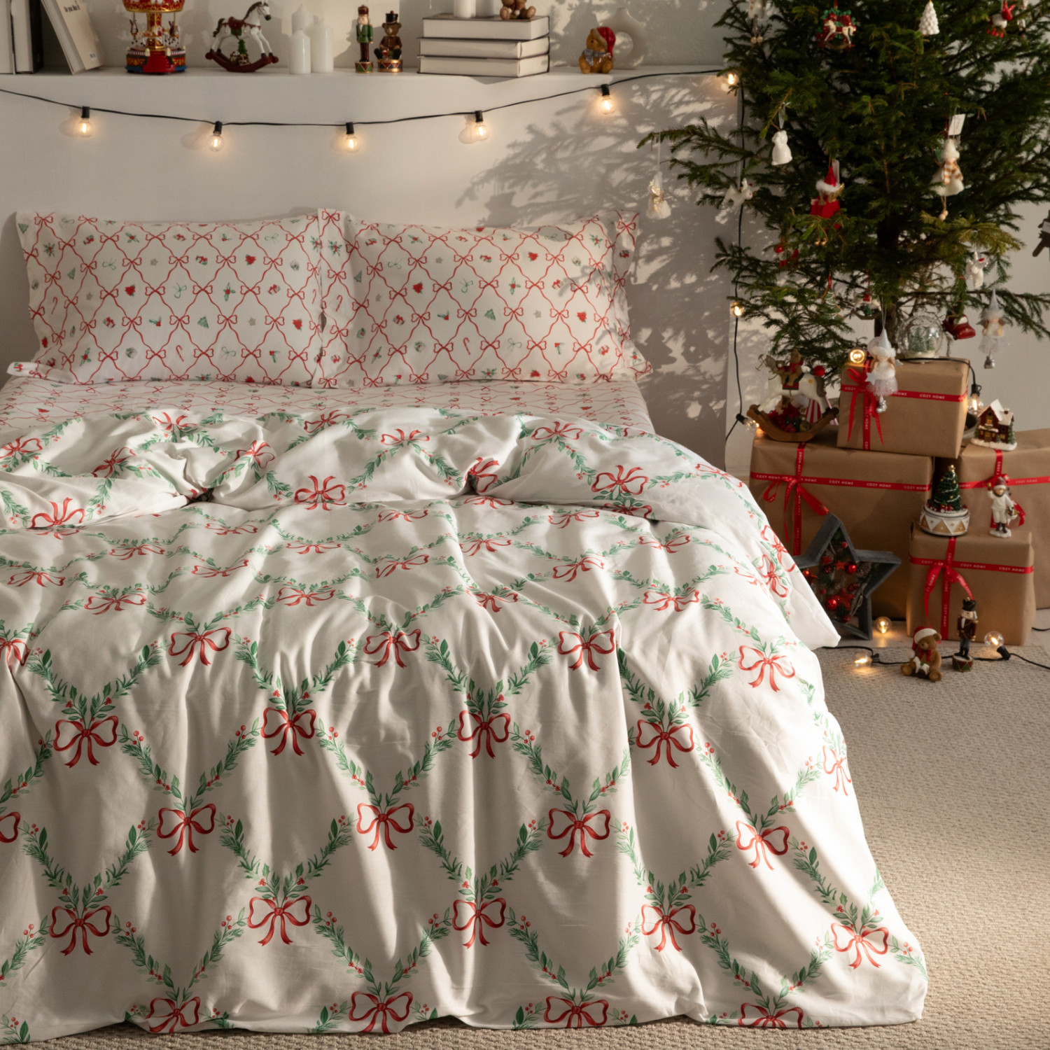 Постельное белье Праздничный бант/Festive Bow - фото № 4