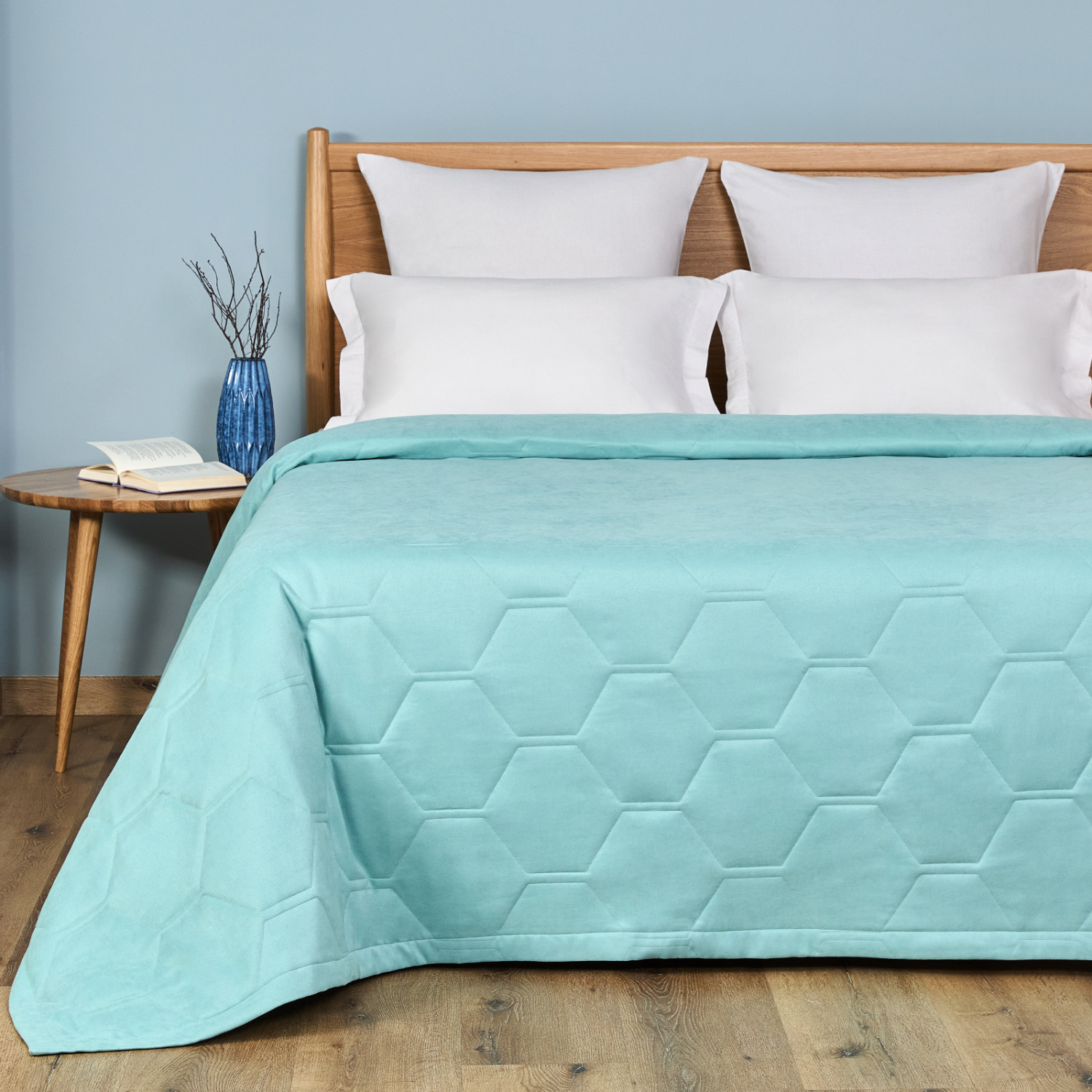 Покрывало Tavolozza, голубое - фото № 2