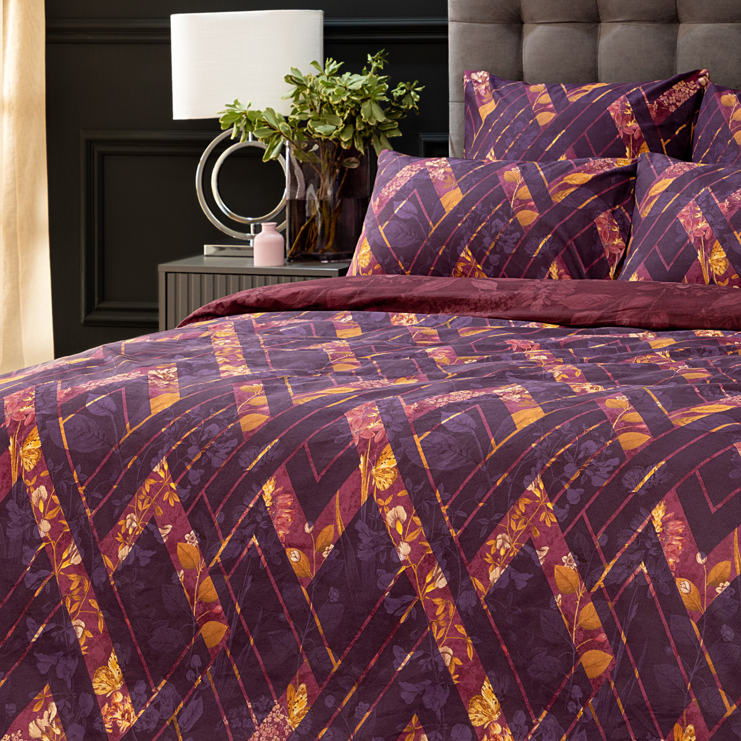 Постельное белье Melinda, фиолет - фото № 2