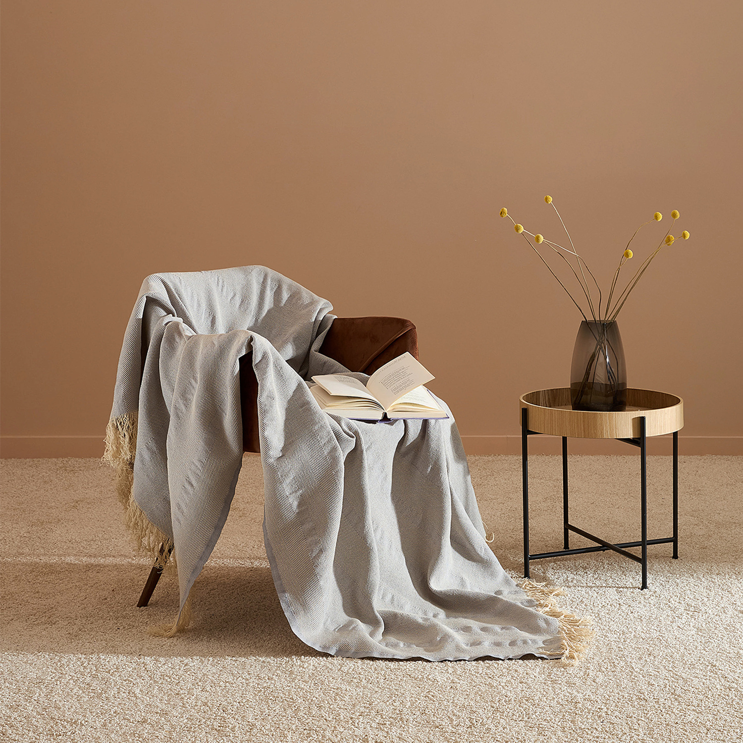 Плед Саманта/Samantha, серый