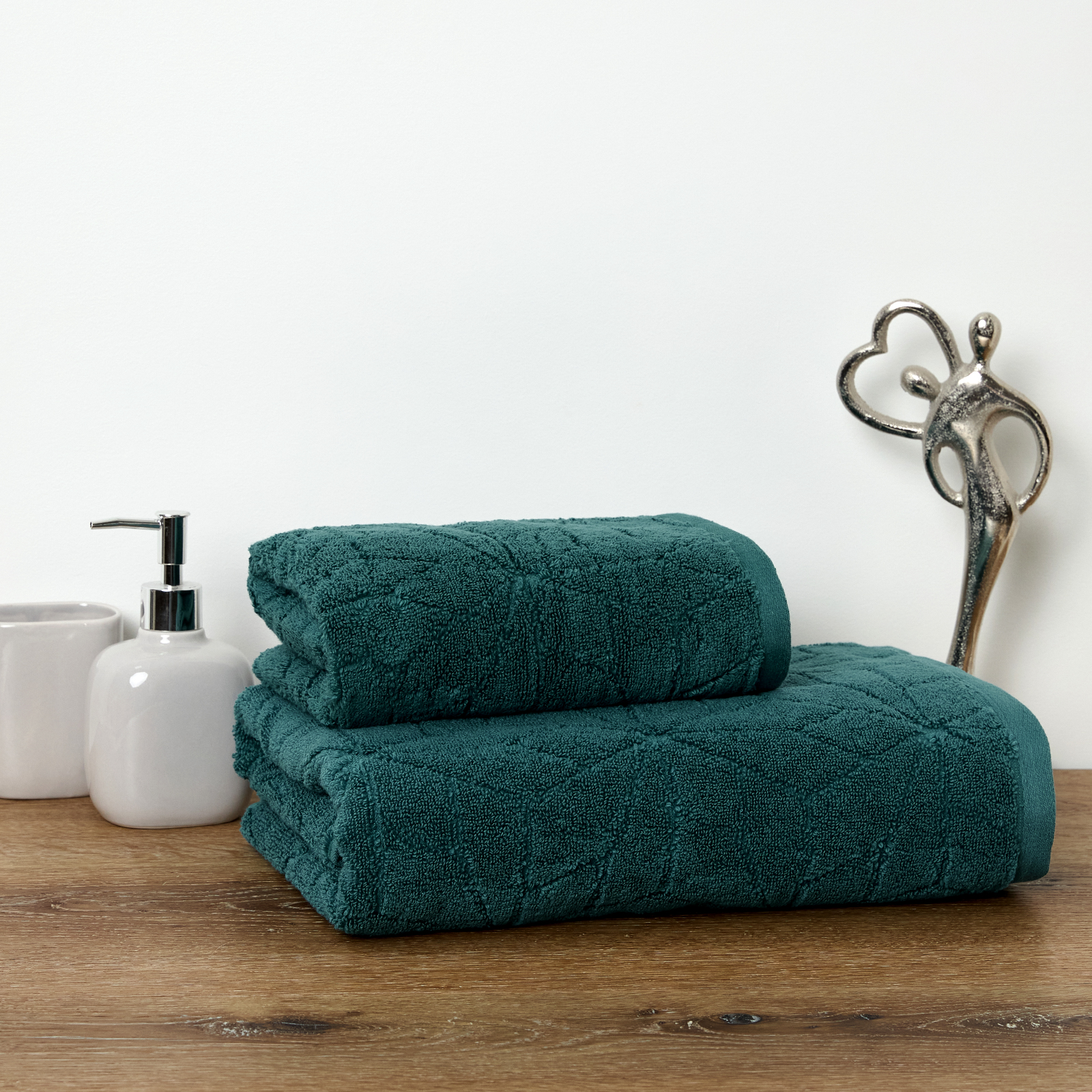 Home полотенце. Полотенце махровое "grafico" cozy Home (50х90 см), зеленое.