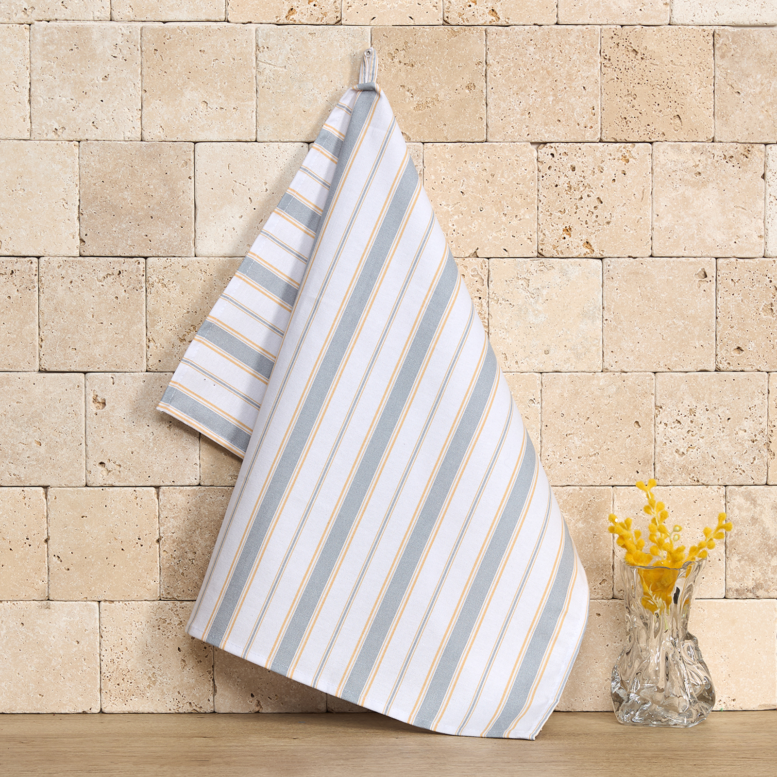 Полотенце Мимоза/Mimosa, серое