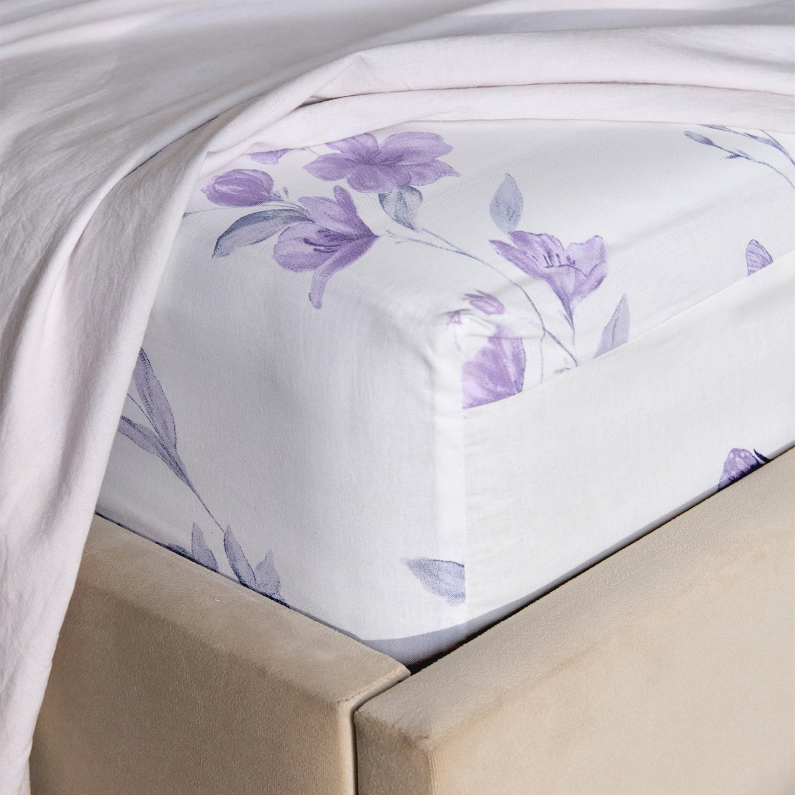 Простыня на резинке Анжело (светлый)