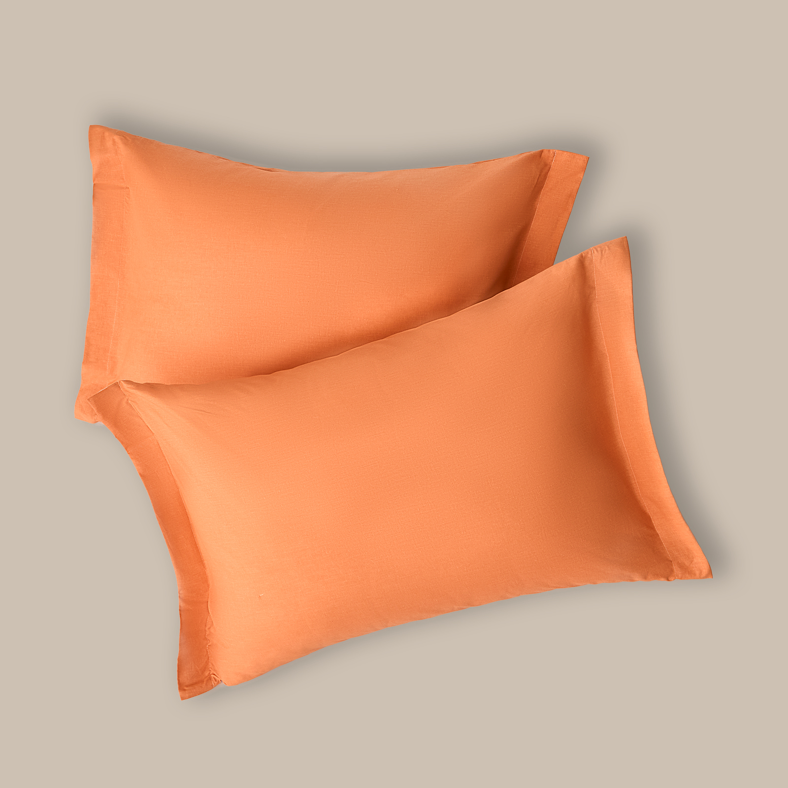 Комплект наволочек Orange с ушками CozyHome, цвет оранжевый, размер 50х70 (2 шт.)
