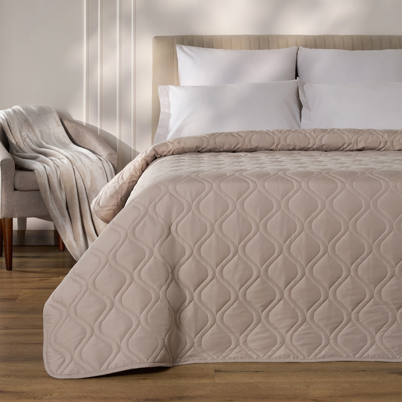 Покрывало Сантраде, бежевое