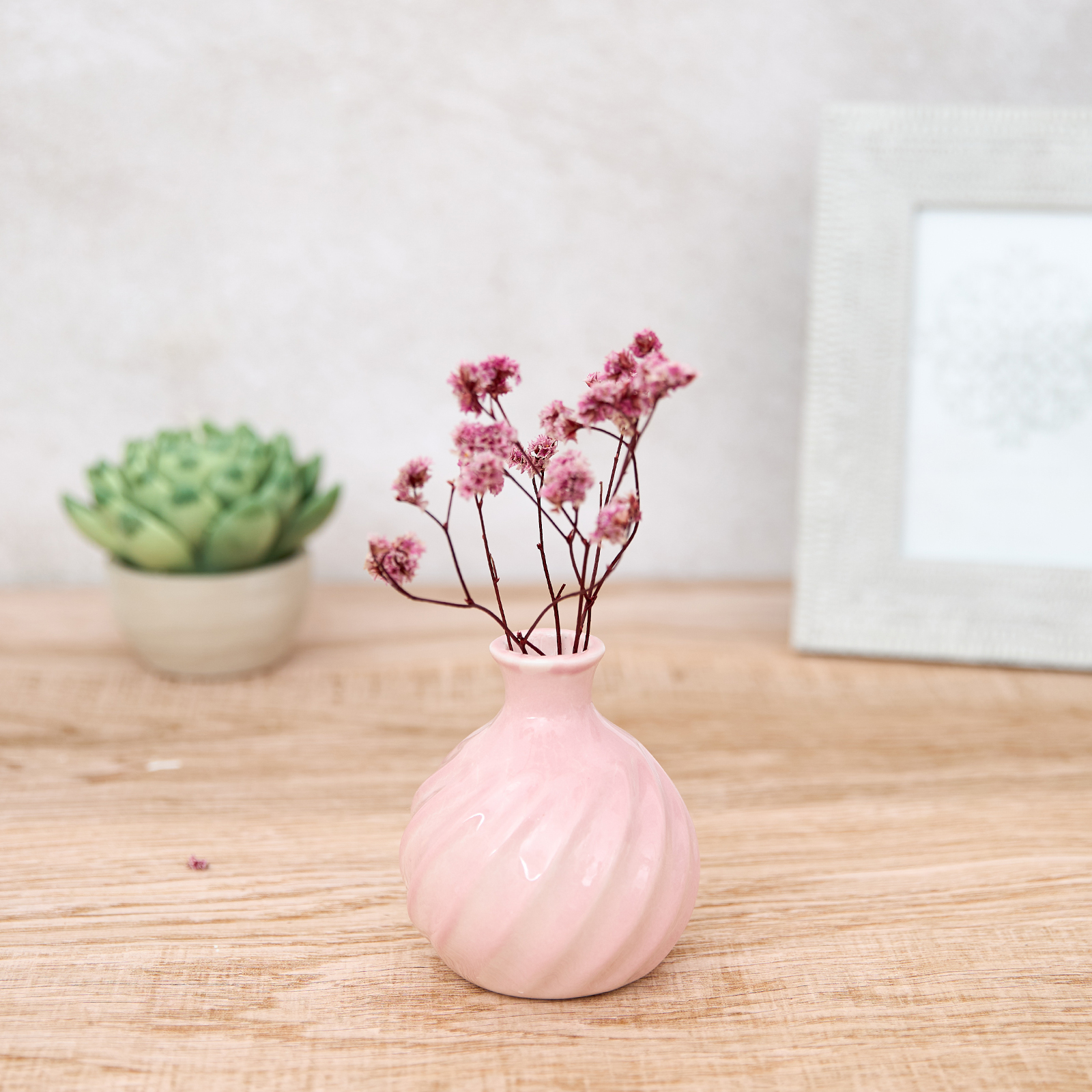Ваза Sibari, розовая ваза модерн розовая