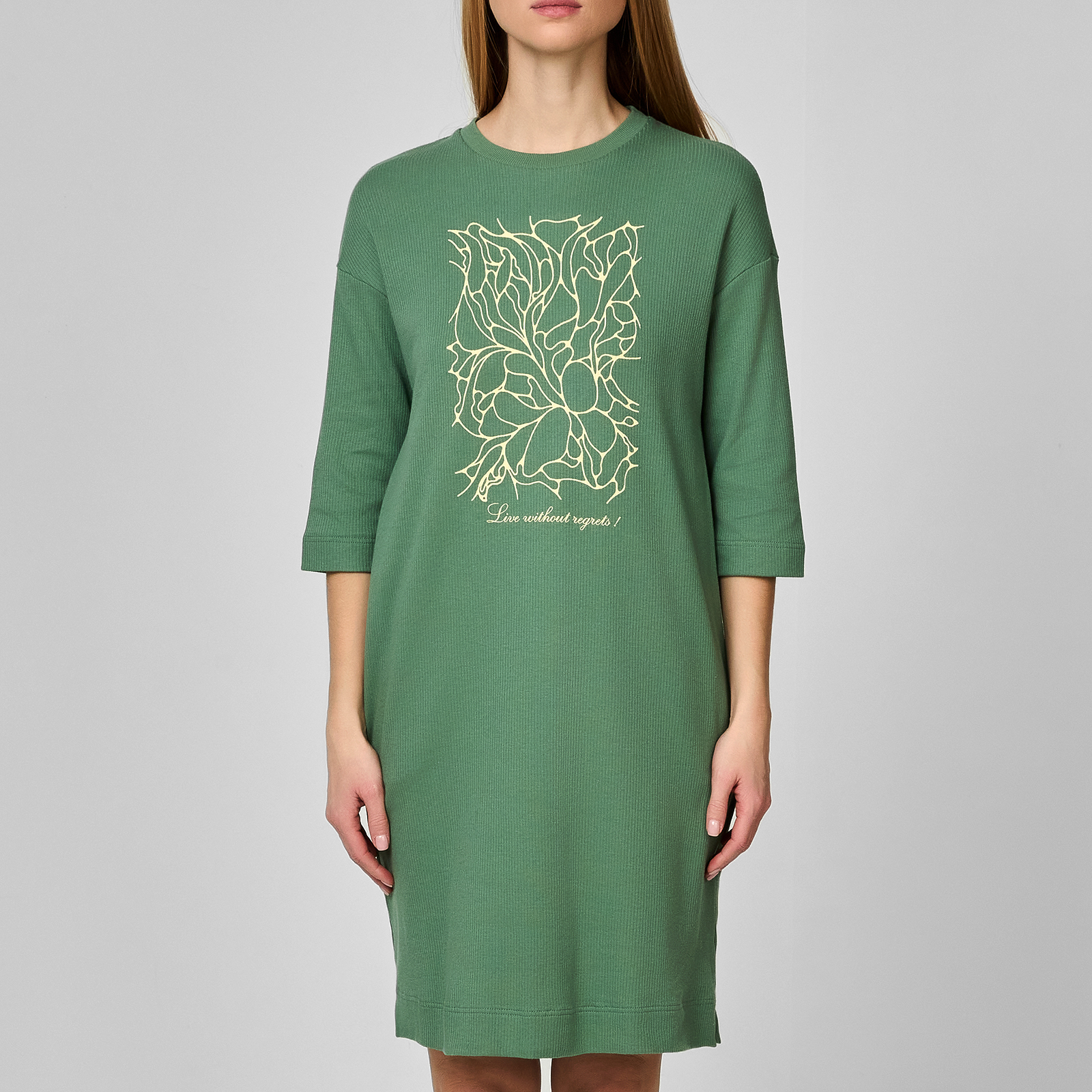 Туника Autumn, зеленая CozyHome, цвет зеленый, размер 54 - фото 3