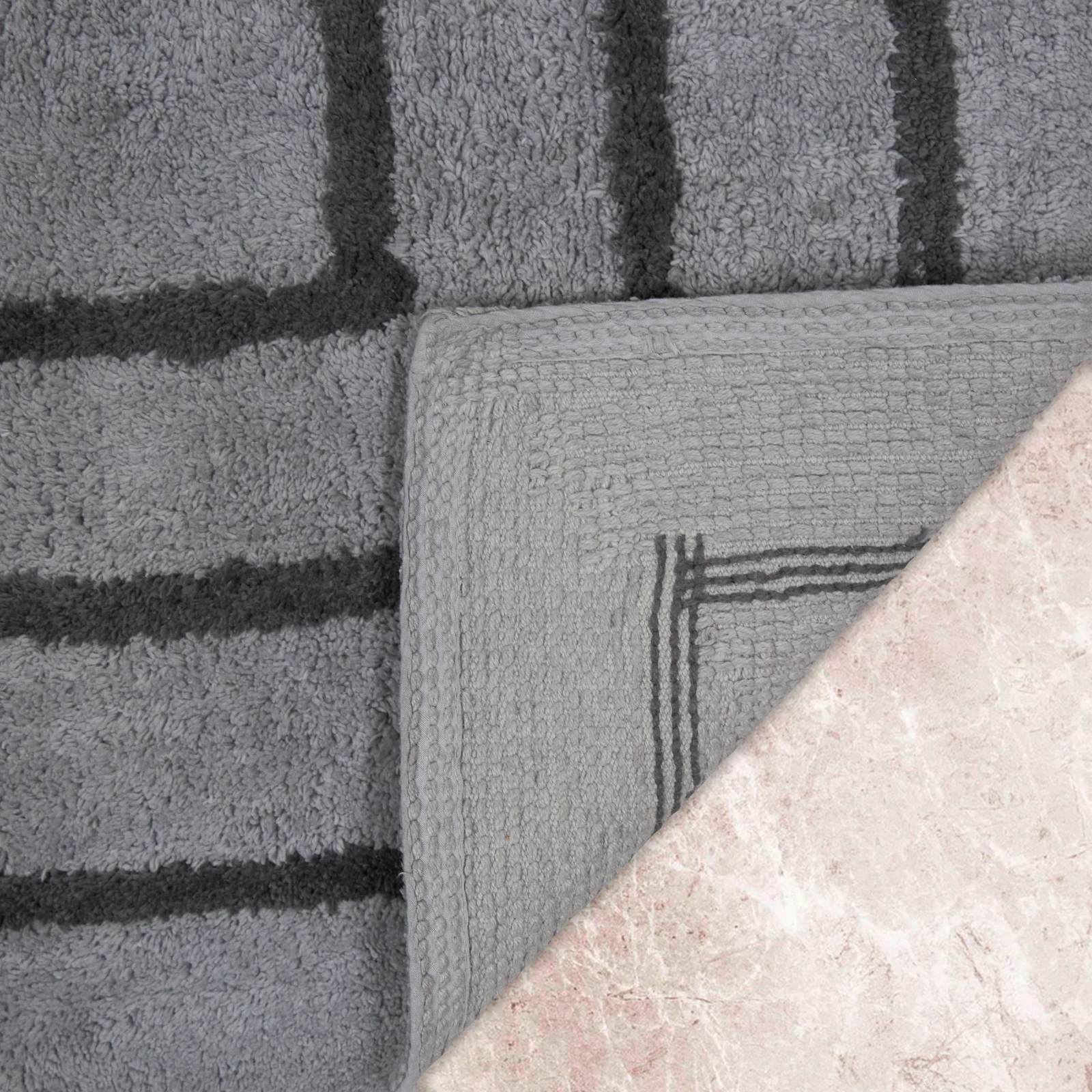 Коврик Foschia, маленький CozyHome, цвет серый, размер 60х60 - фото 2