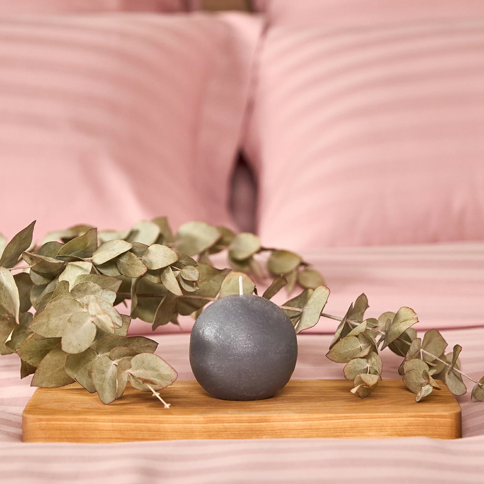 Свеча Пламя/Fiamma круглая, серая