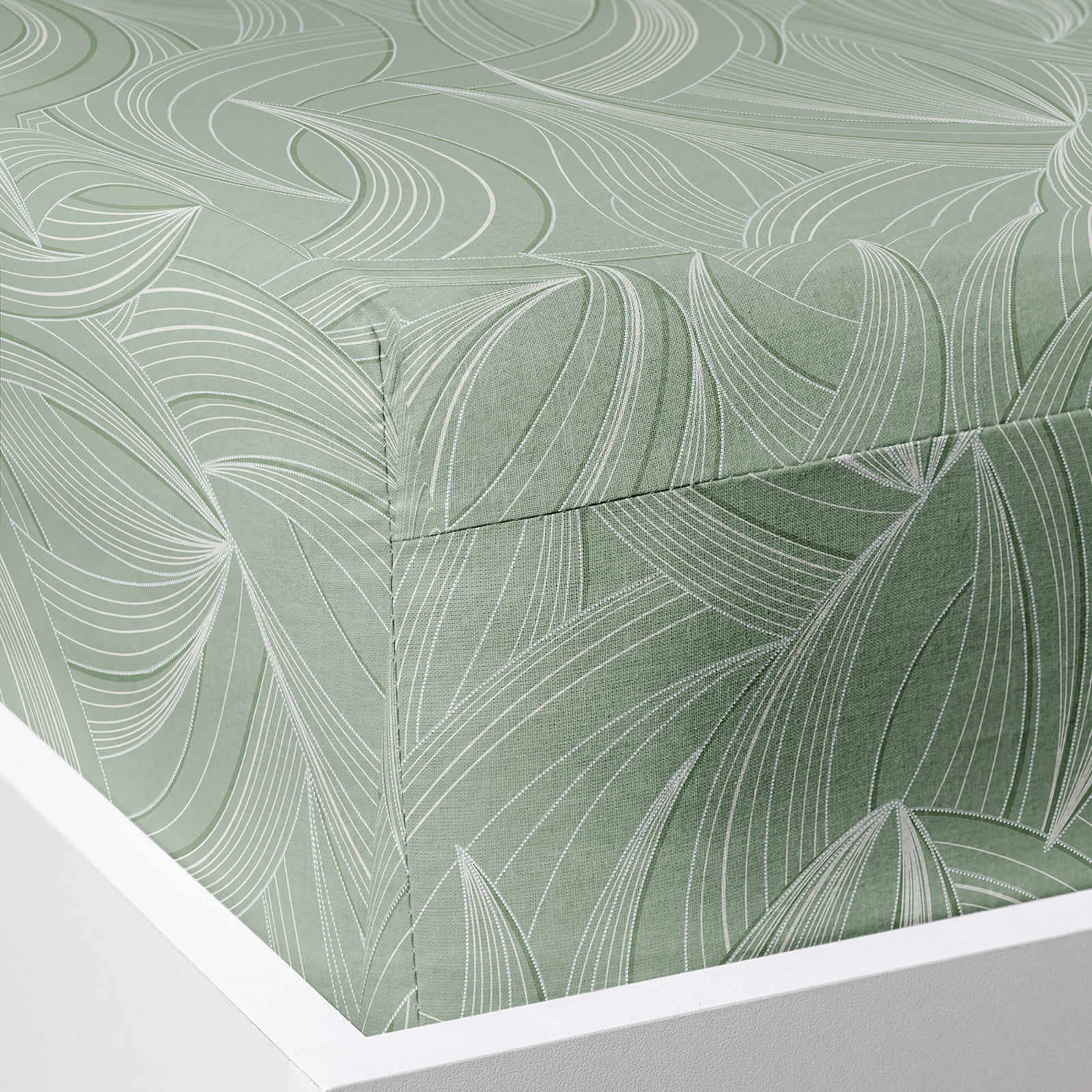 Простыня на резинке Танцующие листья/Dancing Leaves