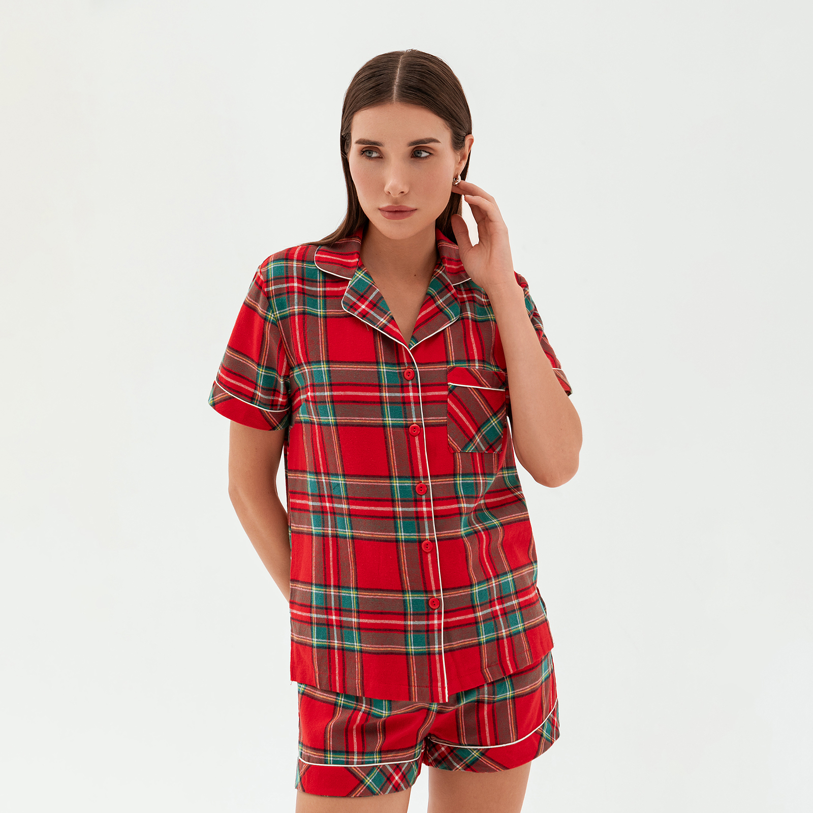 Пижама Gabbia rossa II жен пижама с шортами арт 23 0098 красный р 50