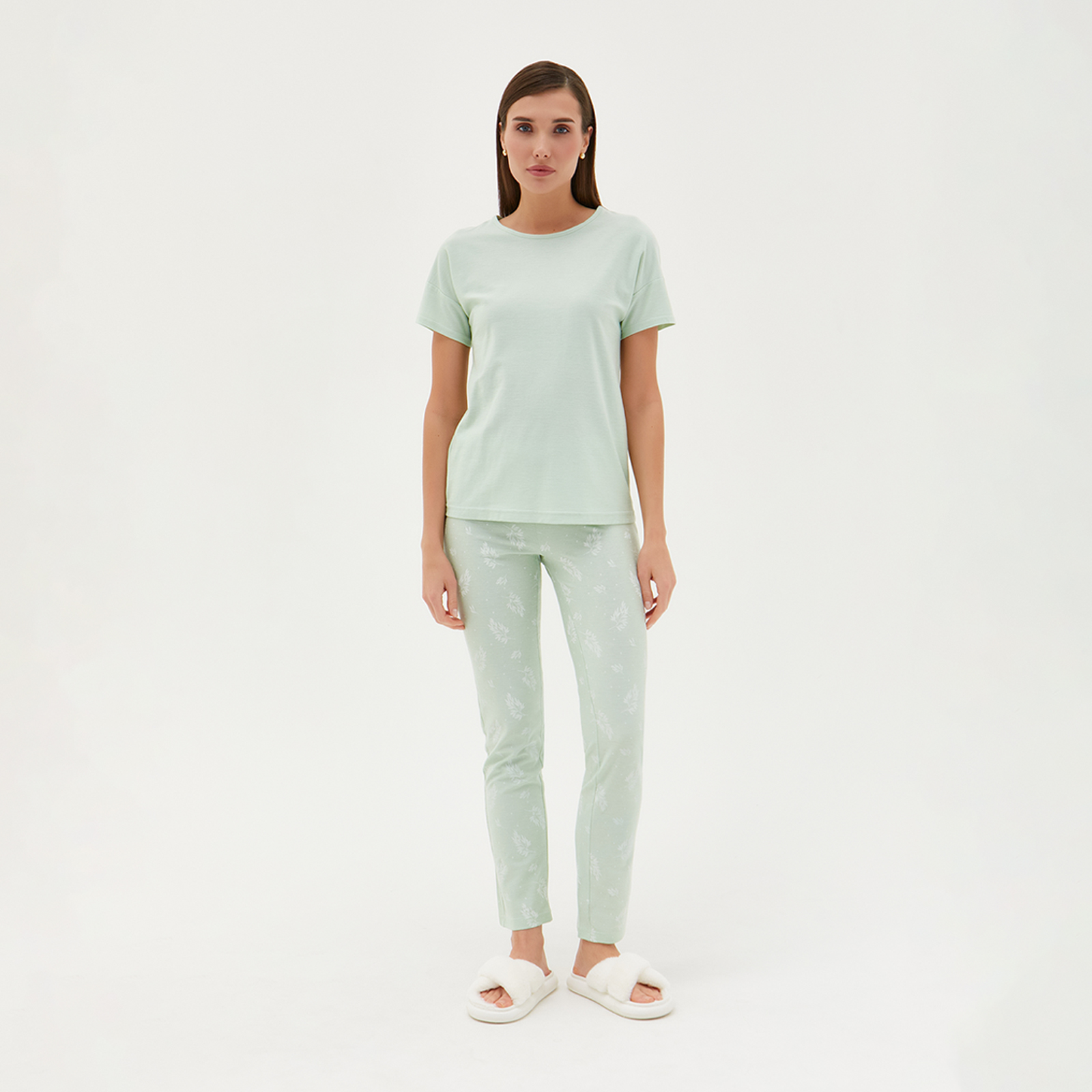 Пижама Salice II жен пижама арт 17 0309 зеленый р 48