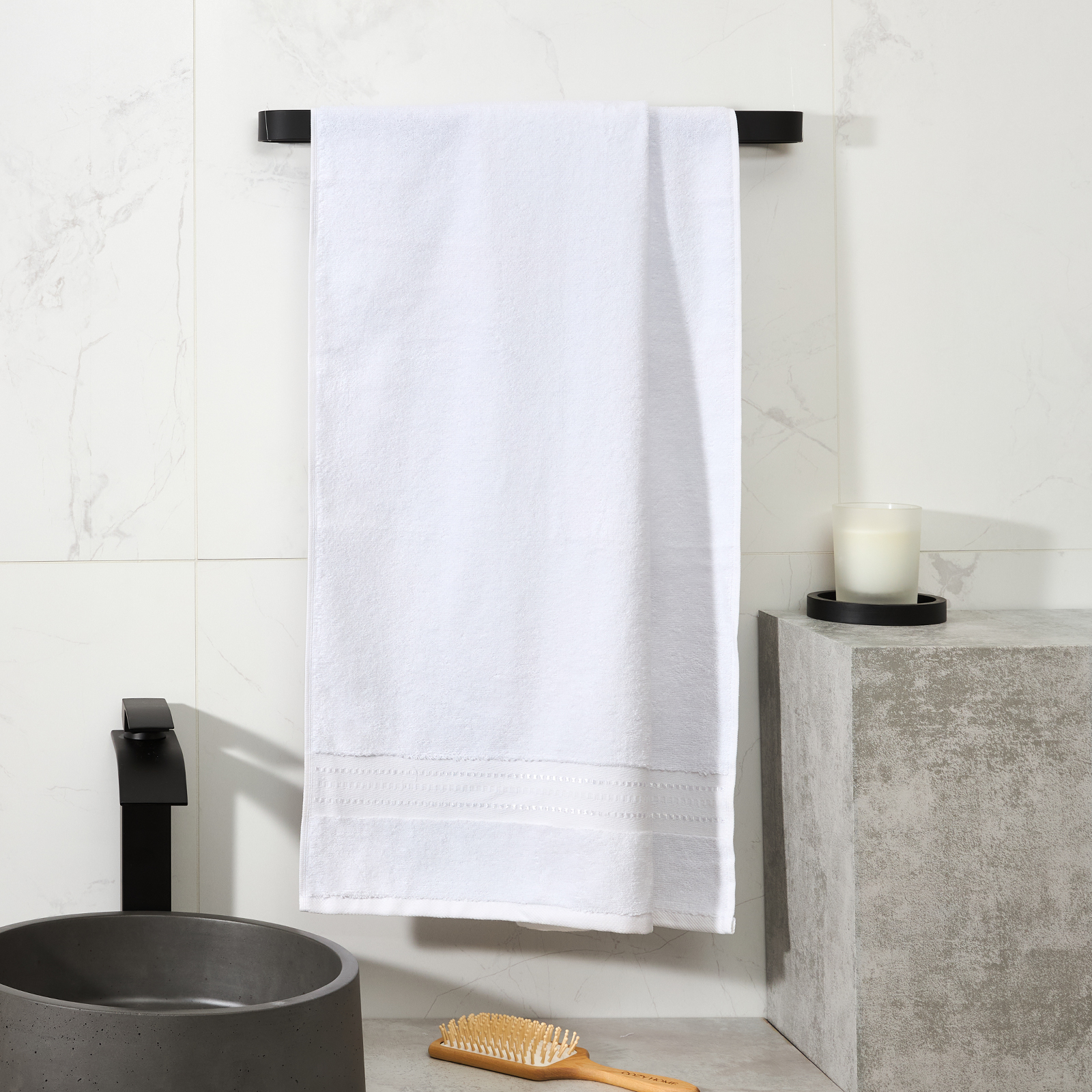 Полотенце махровое Базена/Basena, белое