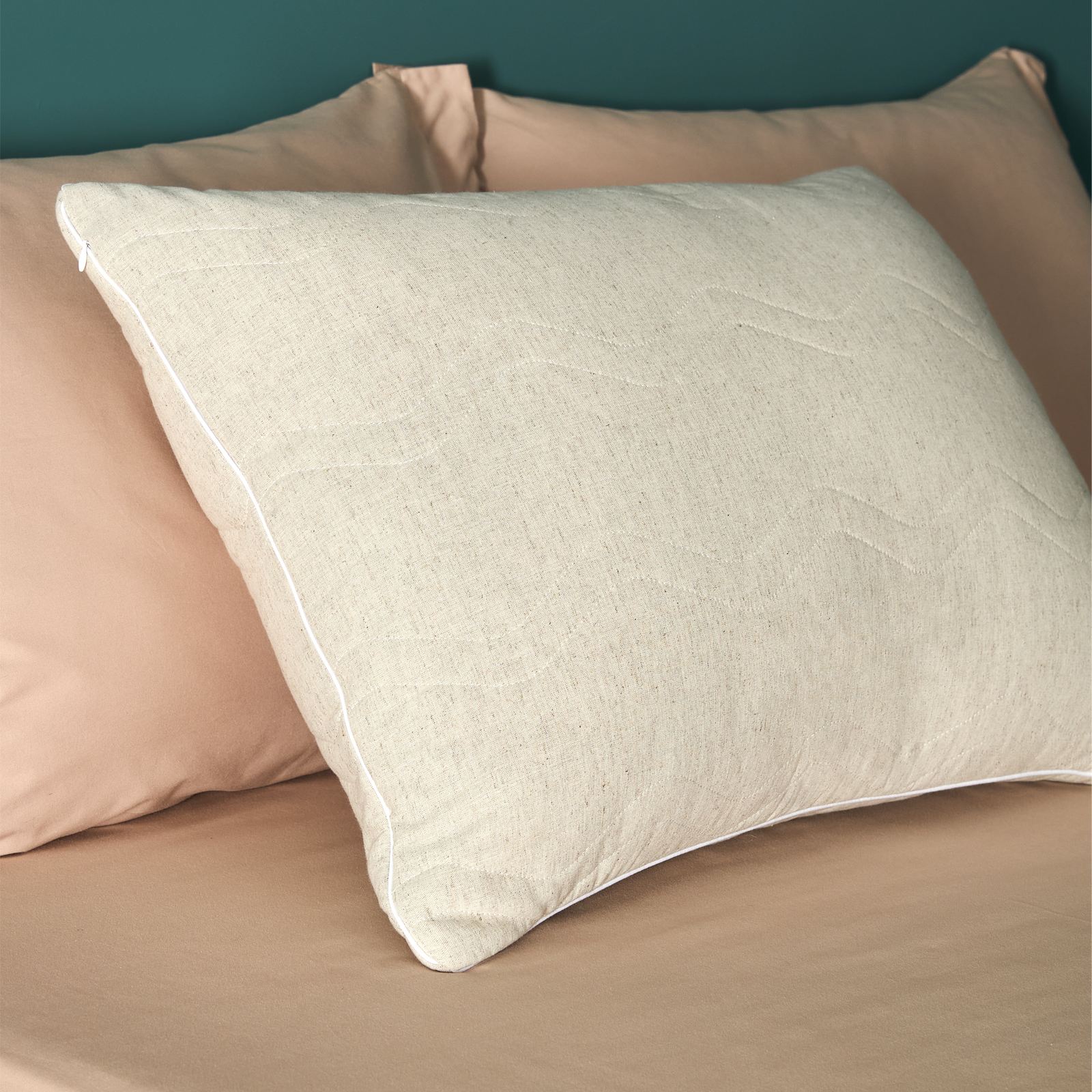 Подушка Linen CozyHome, цвет белый, размер 50х70 - фото 1