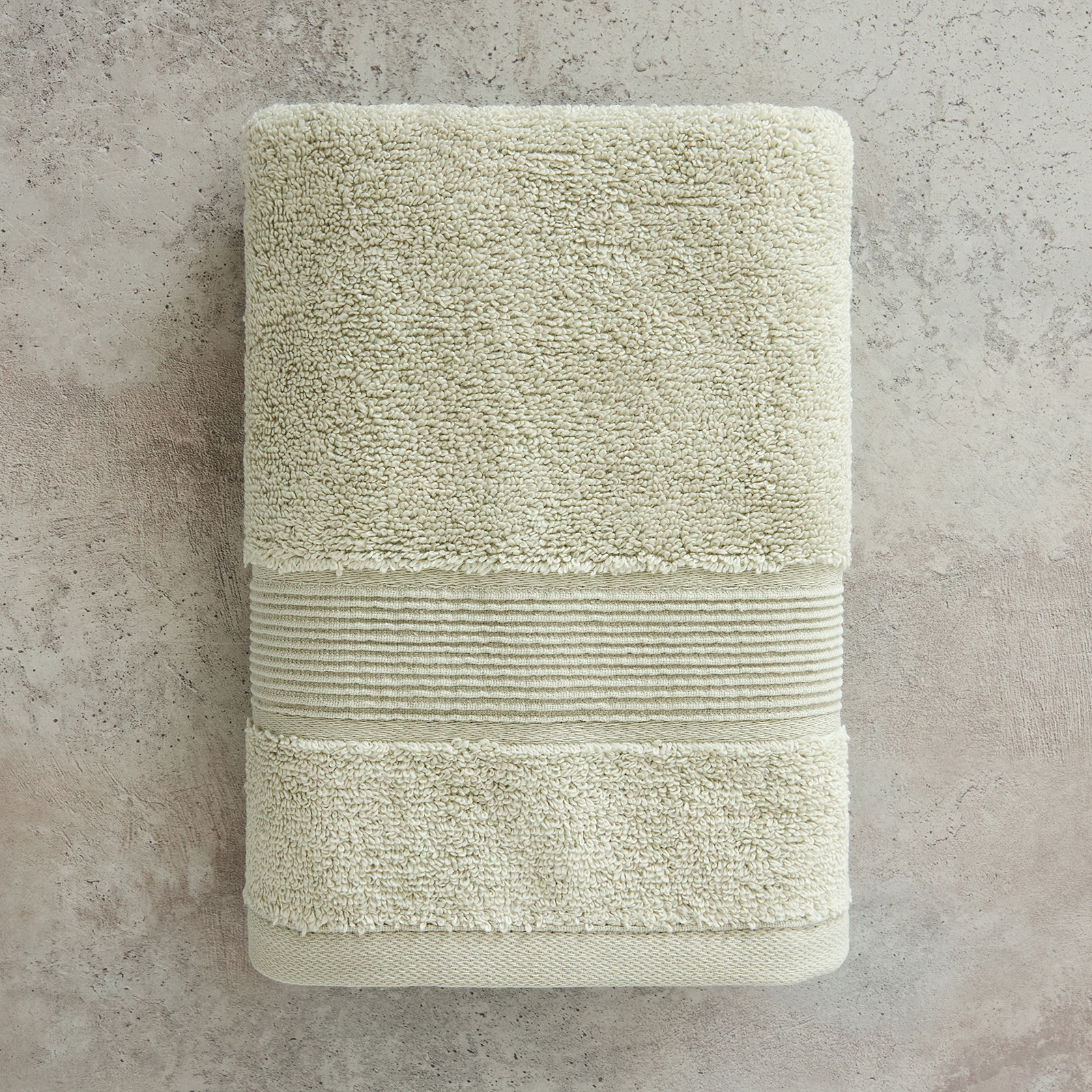 Полотенце махровое Нелл/Nell, серо-зеленое