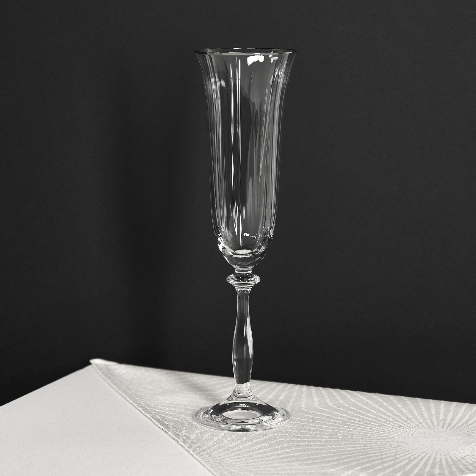 Бокал для шампанского Light wave Platinum CozyHome, цвет прозрачный, размер Один размер - фото 1