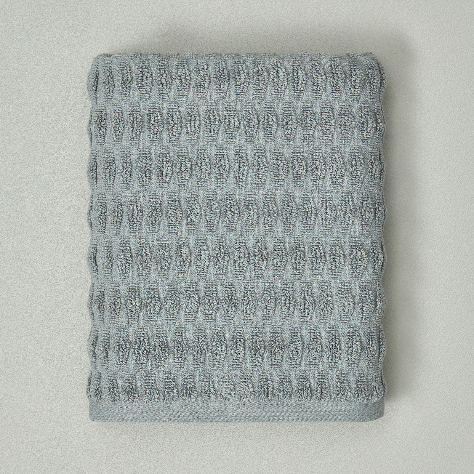 Полотенце махровое Рондо/Rondo, серое