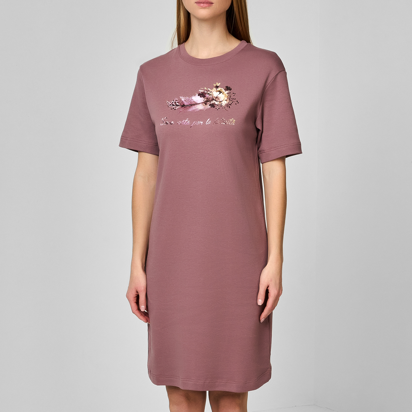 Сорочка Autumn, слива CozyHome, цвет розовый, размер 48 - фото 3