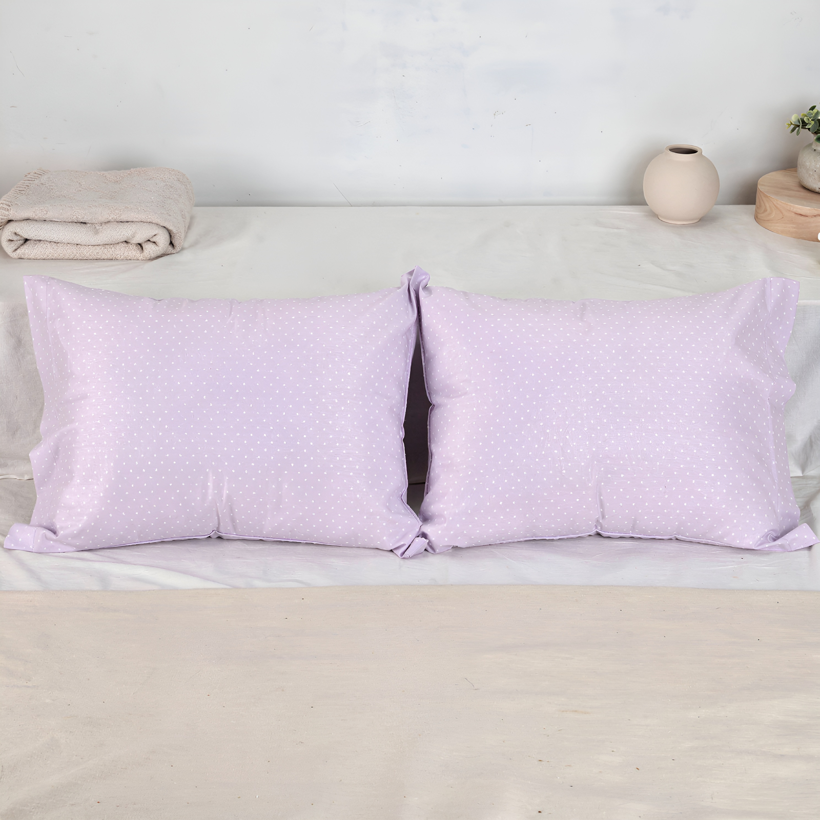 Комплект наволочек Лаванда (горошек)