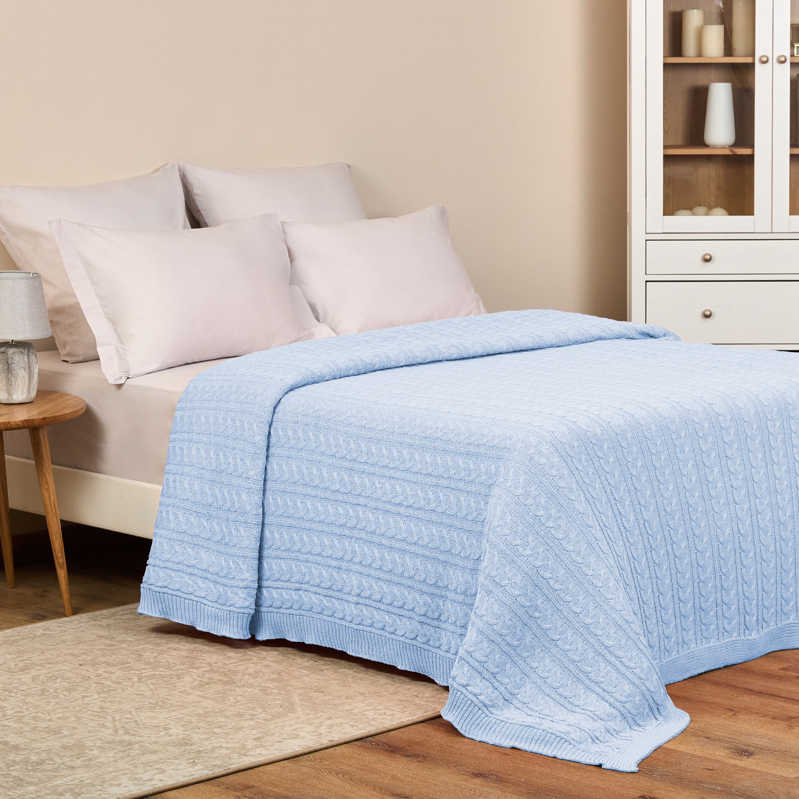 Плед Ituero, голубой