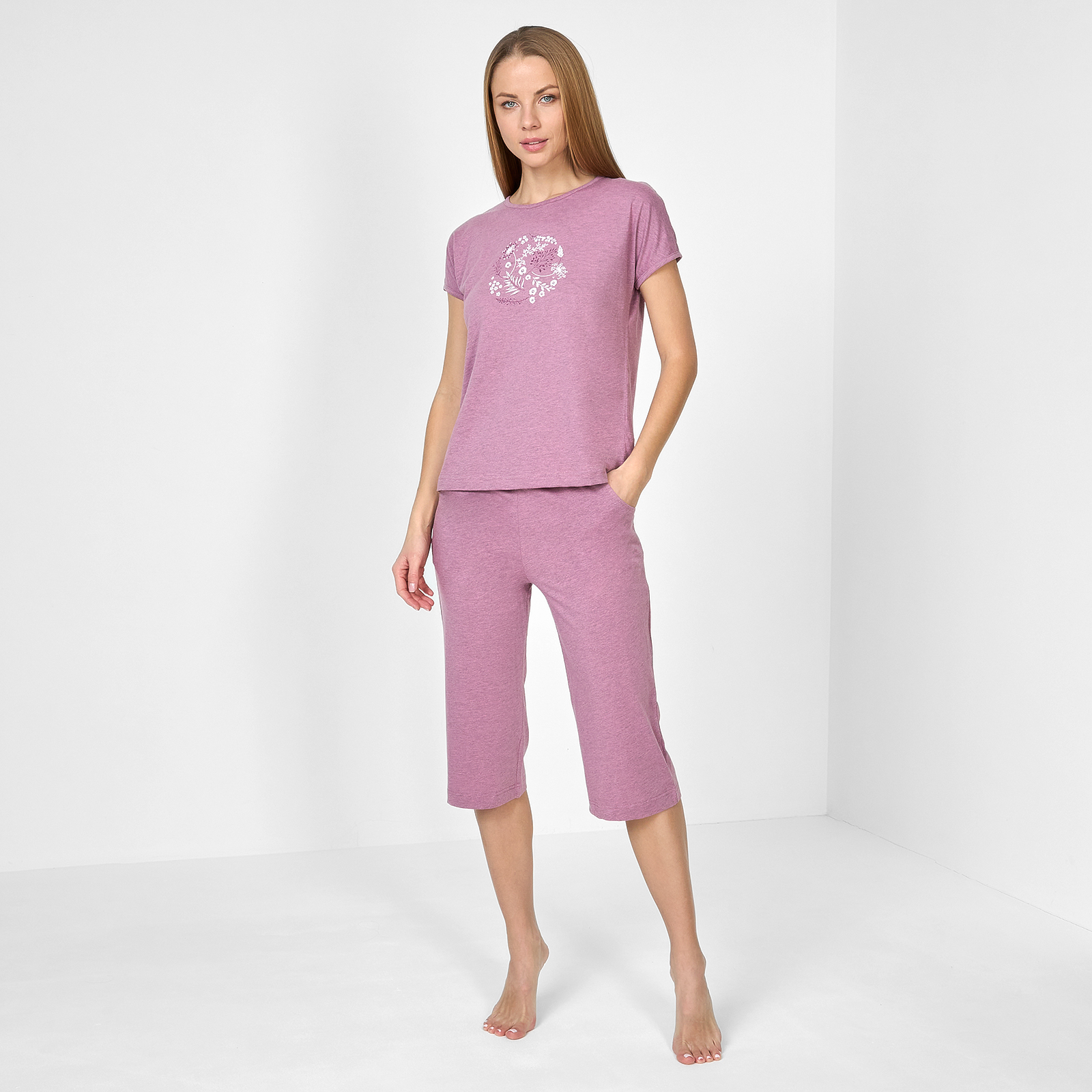 Пижама Аметист CozyHome, цвет лиловый, размер 48 - фото 1