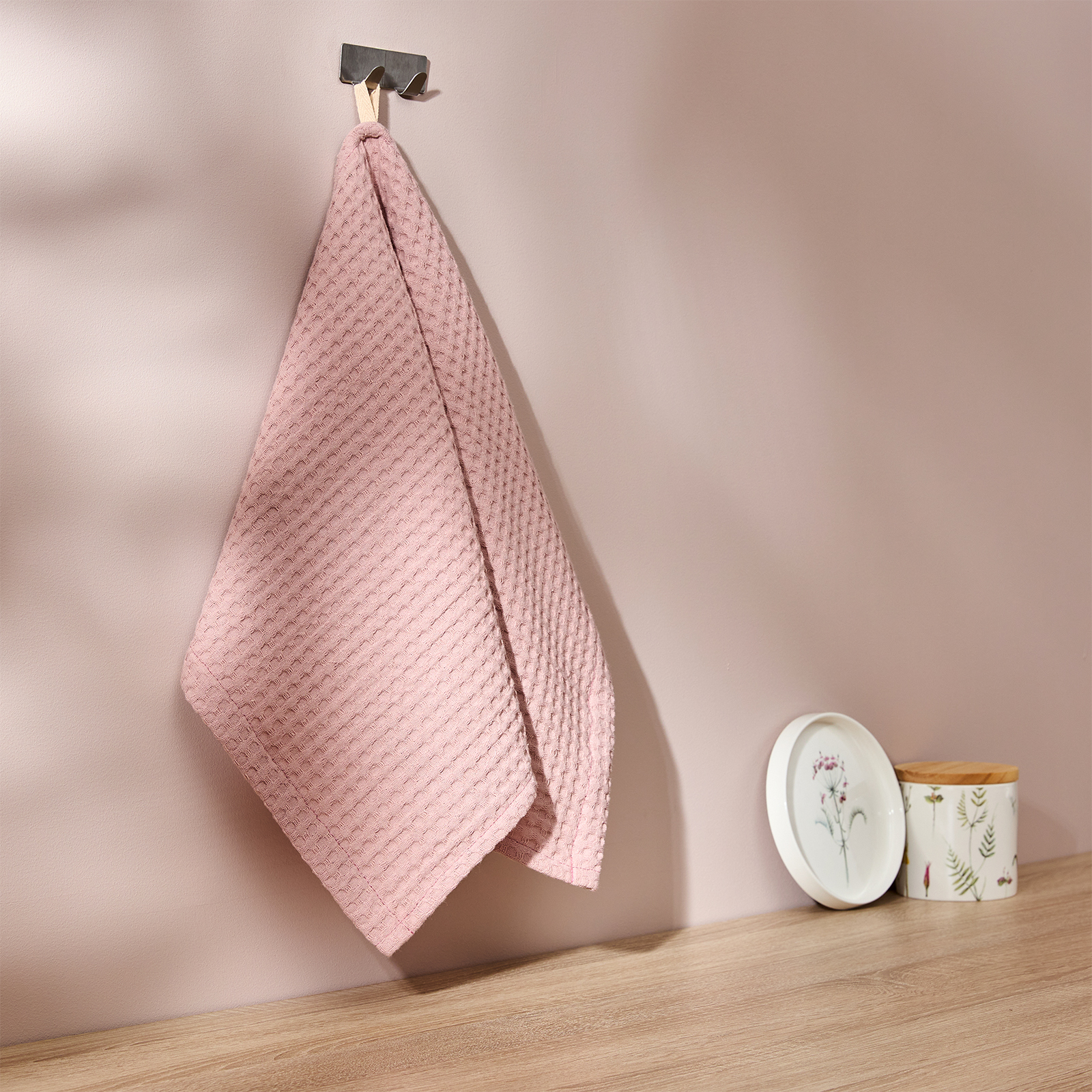 Полотенце Nova, розовое вафельное полотенце вояж антрацит р 80х150