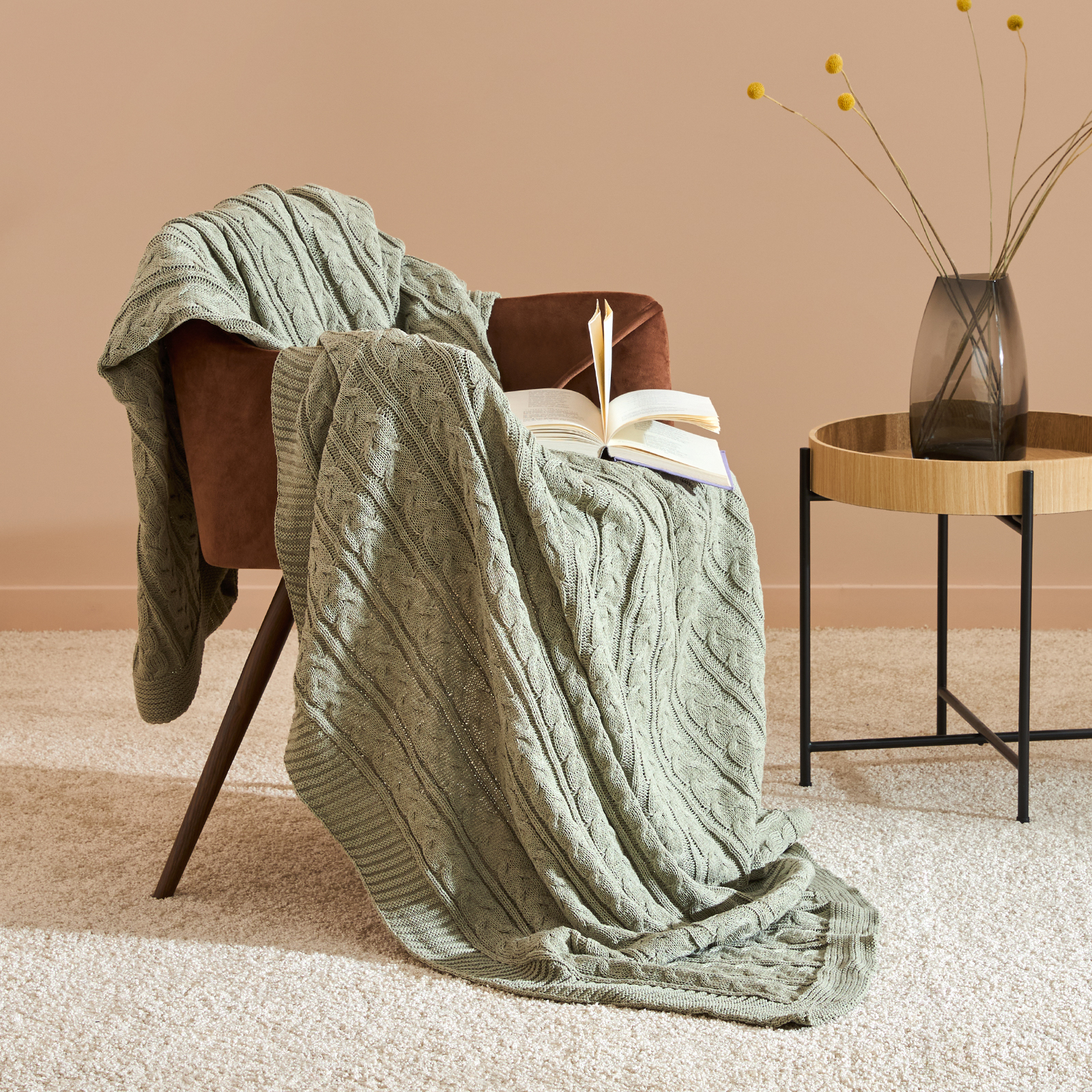 одеяло sofi de marko 200х220 азиза зеленый Плед Ituero, зеленый