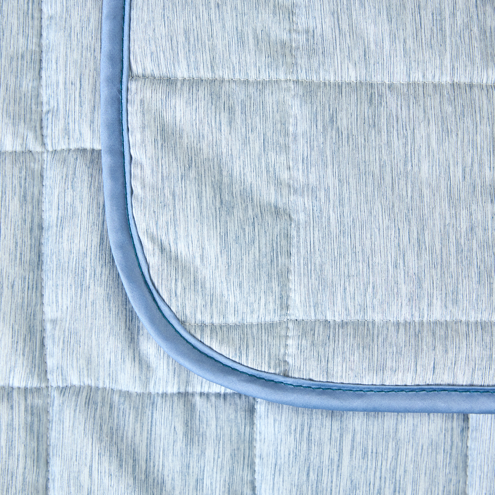 Одеяло стеганное окантованное Dolce sonno CozyHome, цвет индиго, размер Полутораспальный - фото 5
