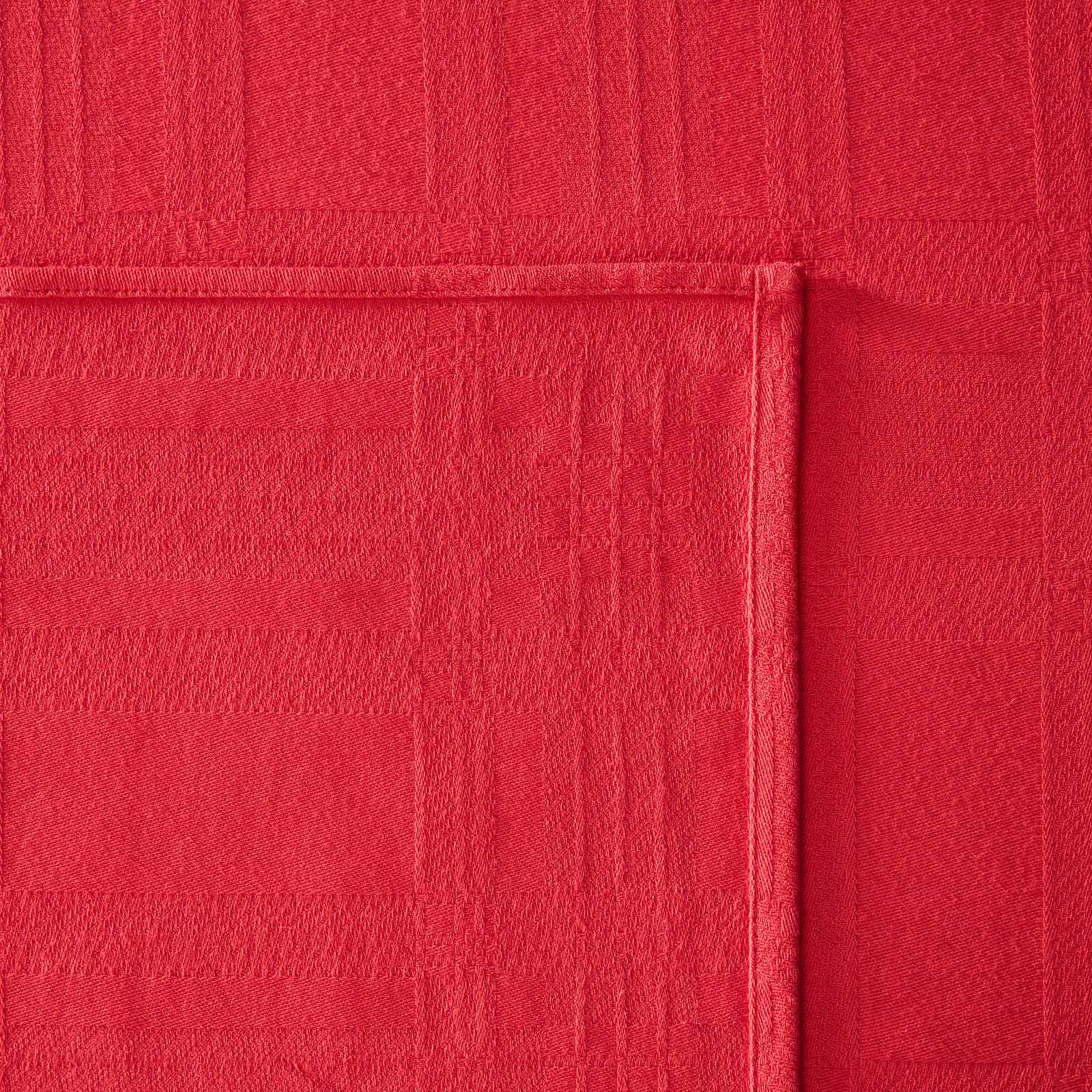 Скатерть Cellula, красная CozyHome, цвет красный, размер 150х200 - фото 5