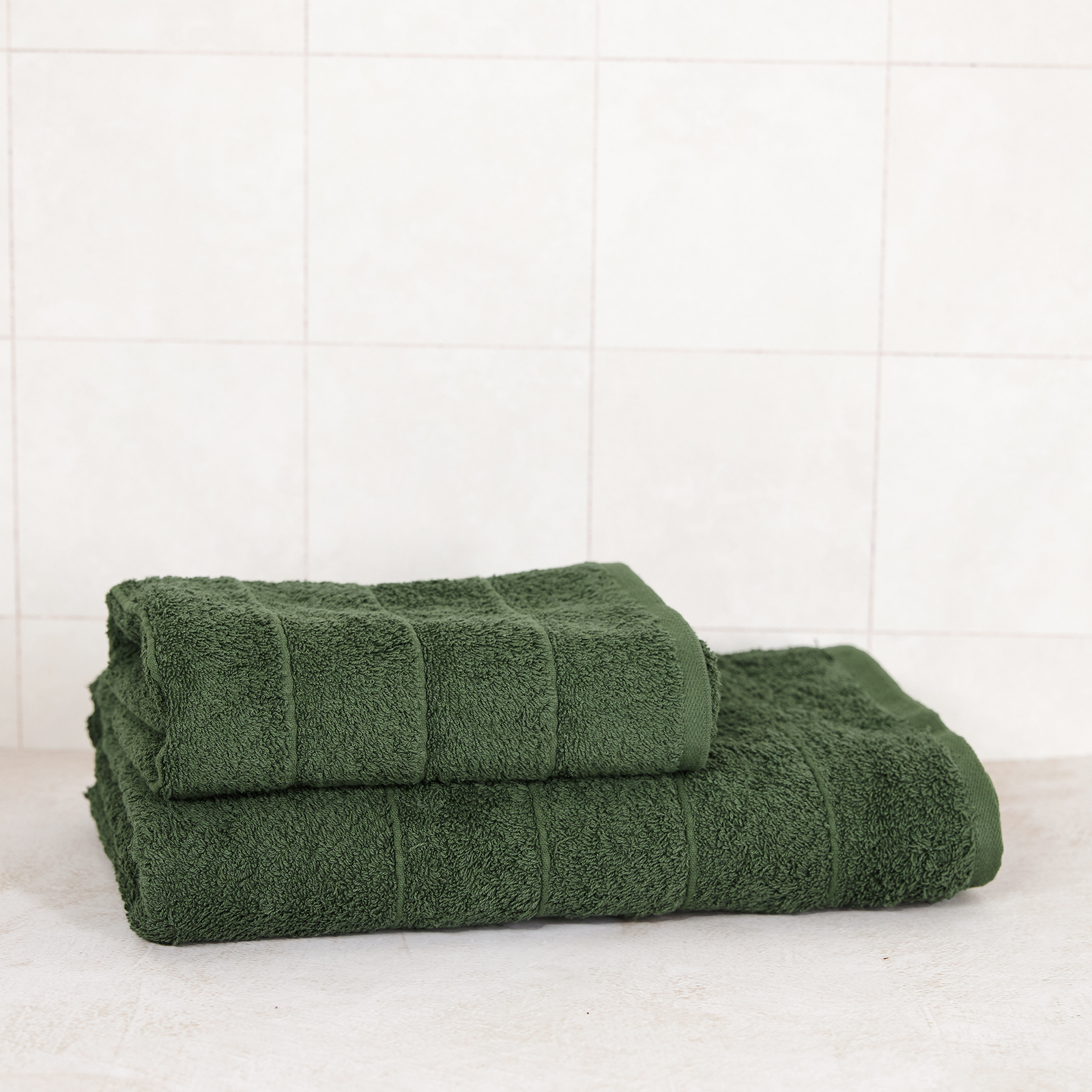 Полотенце махровое Олимп, зеленое CozyHome, цвет зеленый, размер 50х90 - фото 6