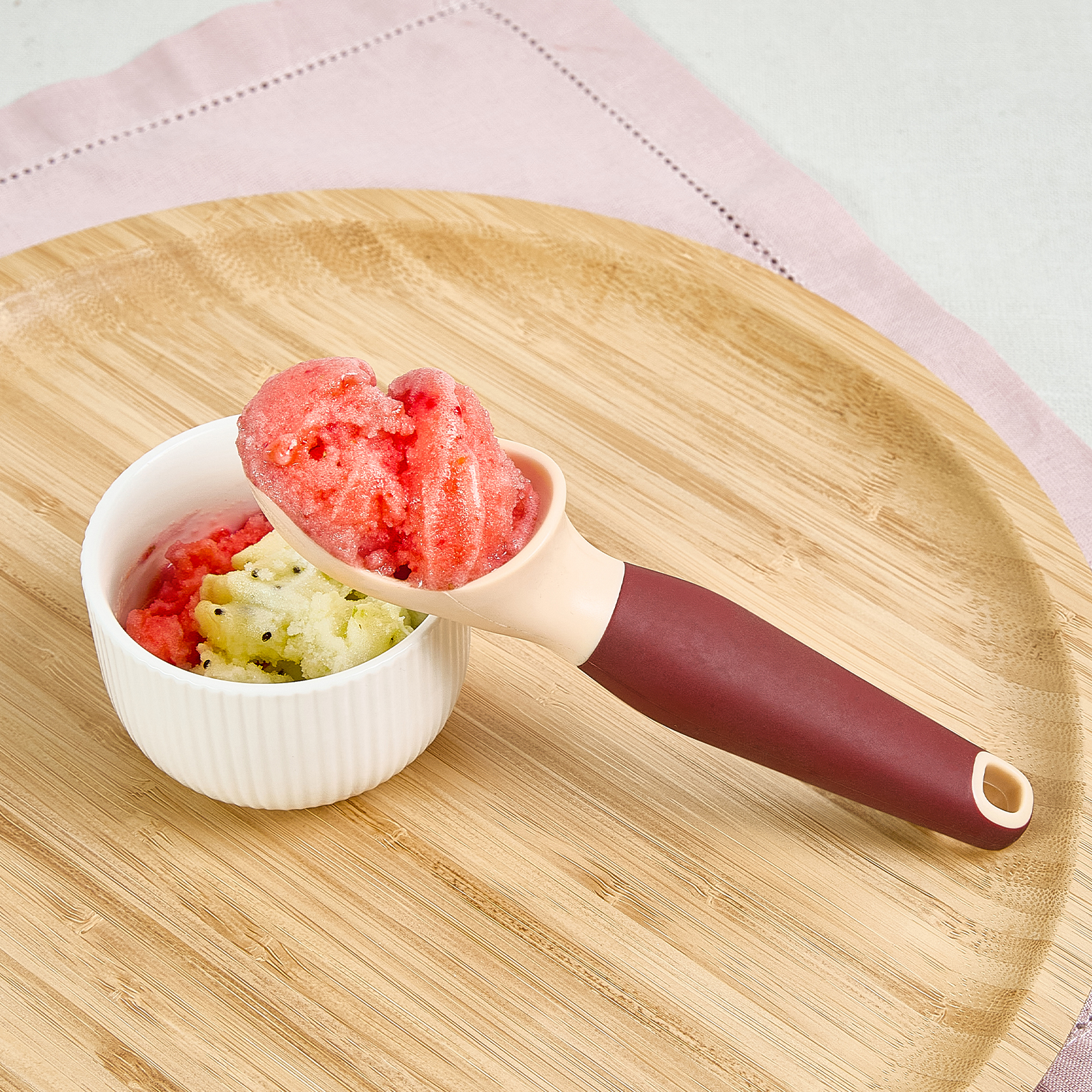 Ложка для мороженого Cherry blossom CozyHome, цвет красный, размер Один размер