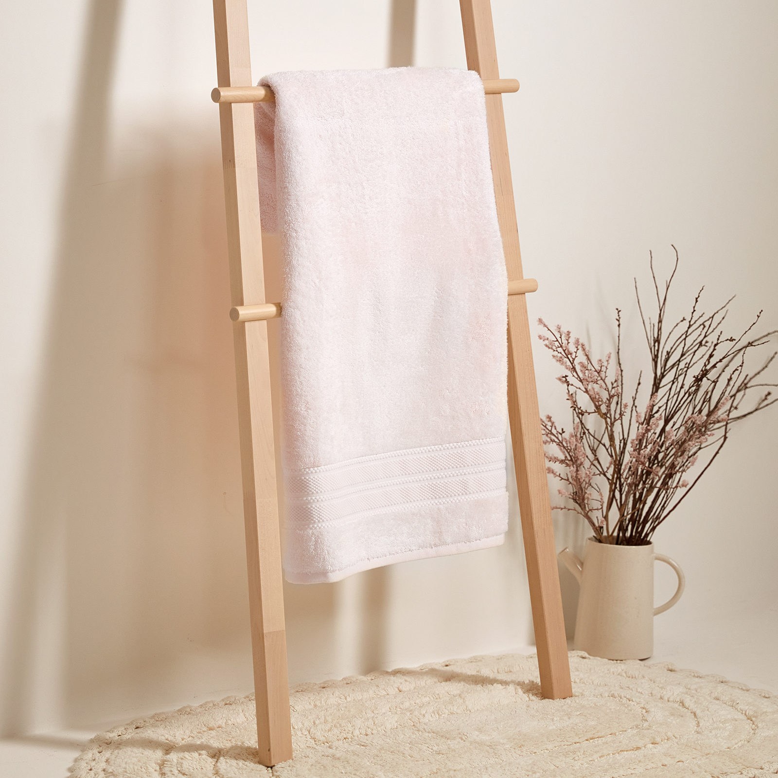 полотенце махровое cozy bamboo розовое Полотенце махровое Cozy Bamboo, экрю
