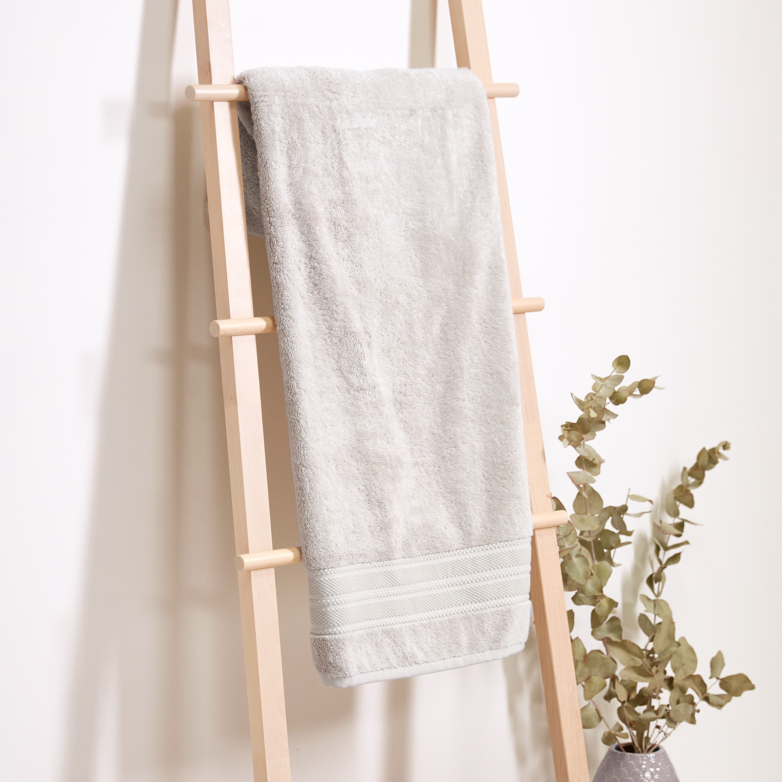 Полотенце махровое Cozy Bamboo, бежевое полотенца махровое 50х90 см