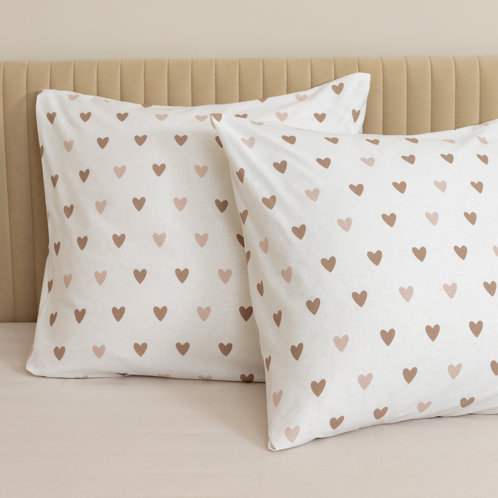 Комплект наволочек Любовь моя (коричневый)/ Amore mio brown