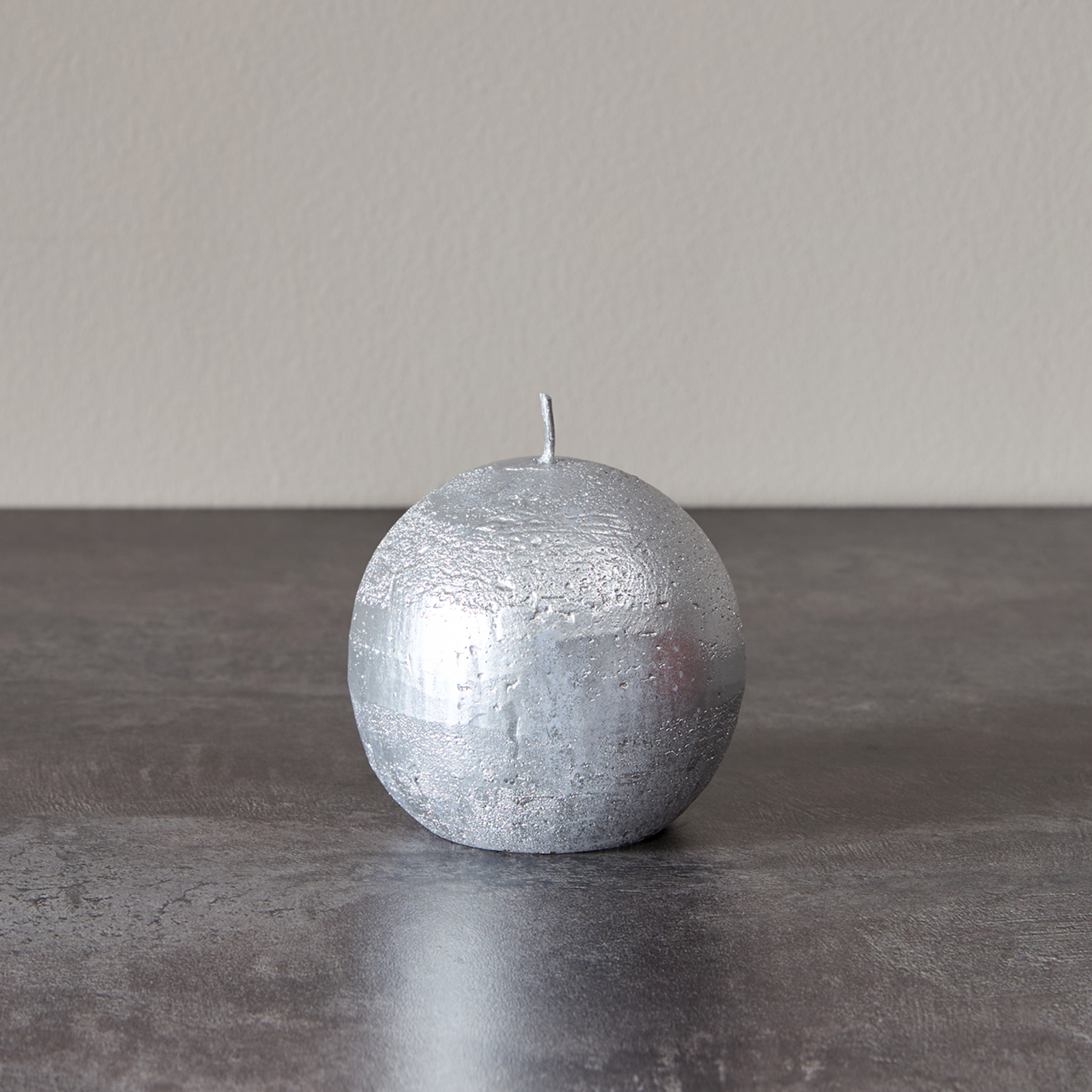 Свеча Пламя серебра/Fiamma Silver круглая II