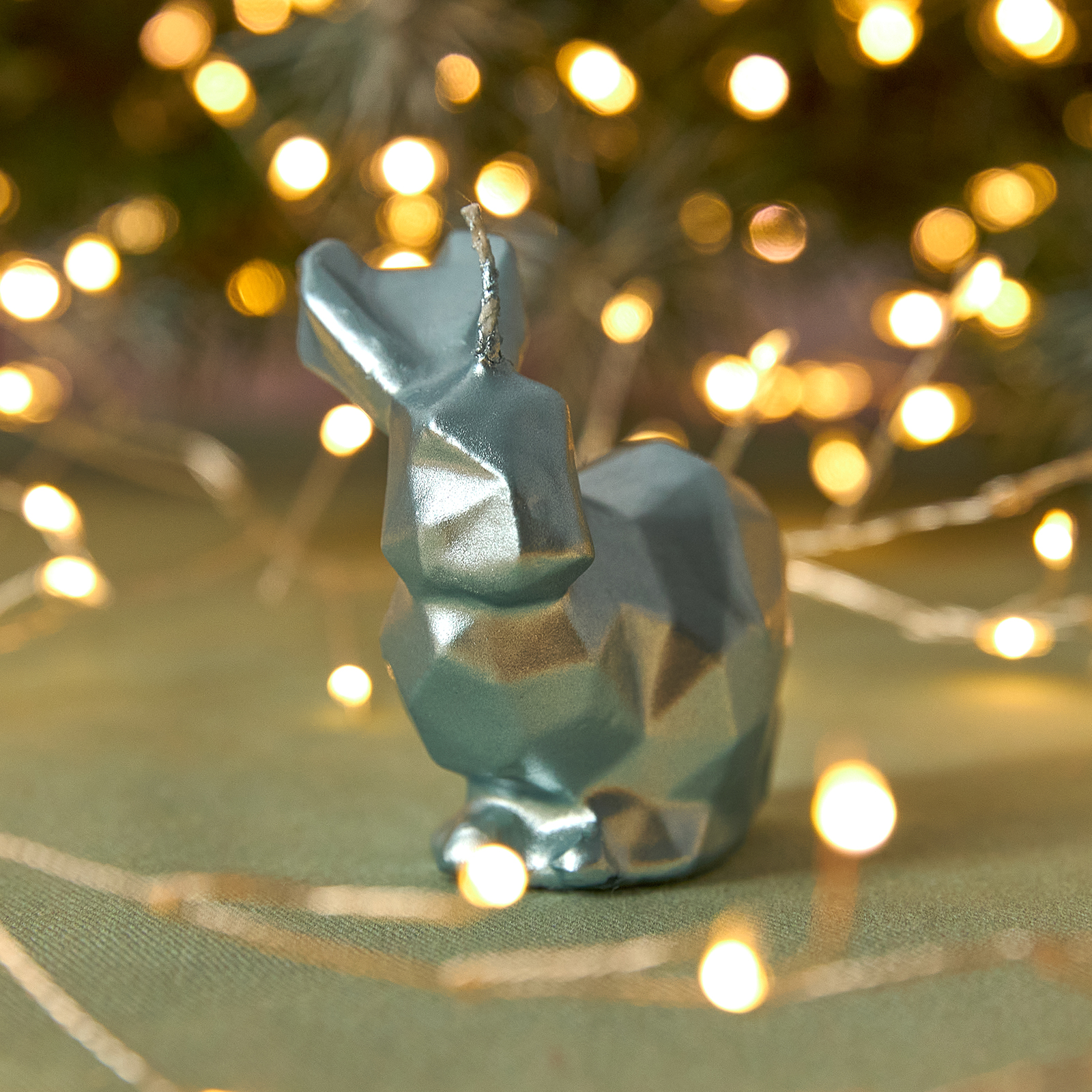 Свеча Rabbit, металлик CozyHome, цвет серебряный, размер Один размер - фото 2