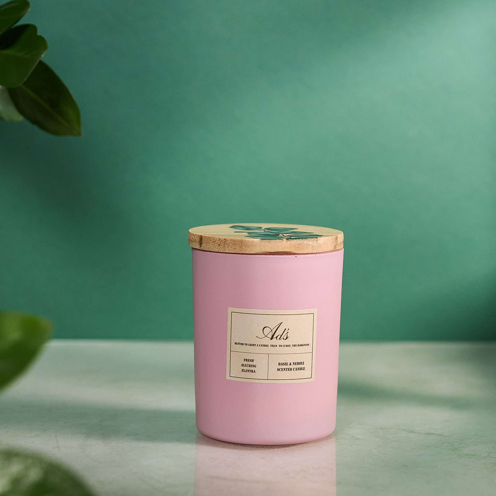 Свеча ароматическая Jasmine, 190 гр. CozyHome, цвет розовый, размер Один размер - фото 1