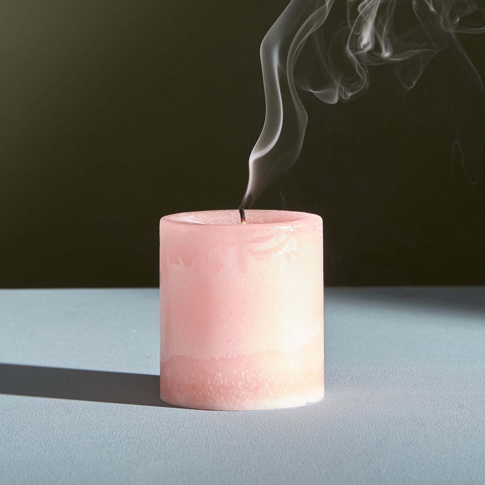 Свеча ароматическая Vettore Пион CozyHome, цвет розовый, размер малая (7,5 см)