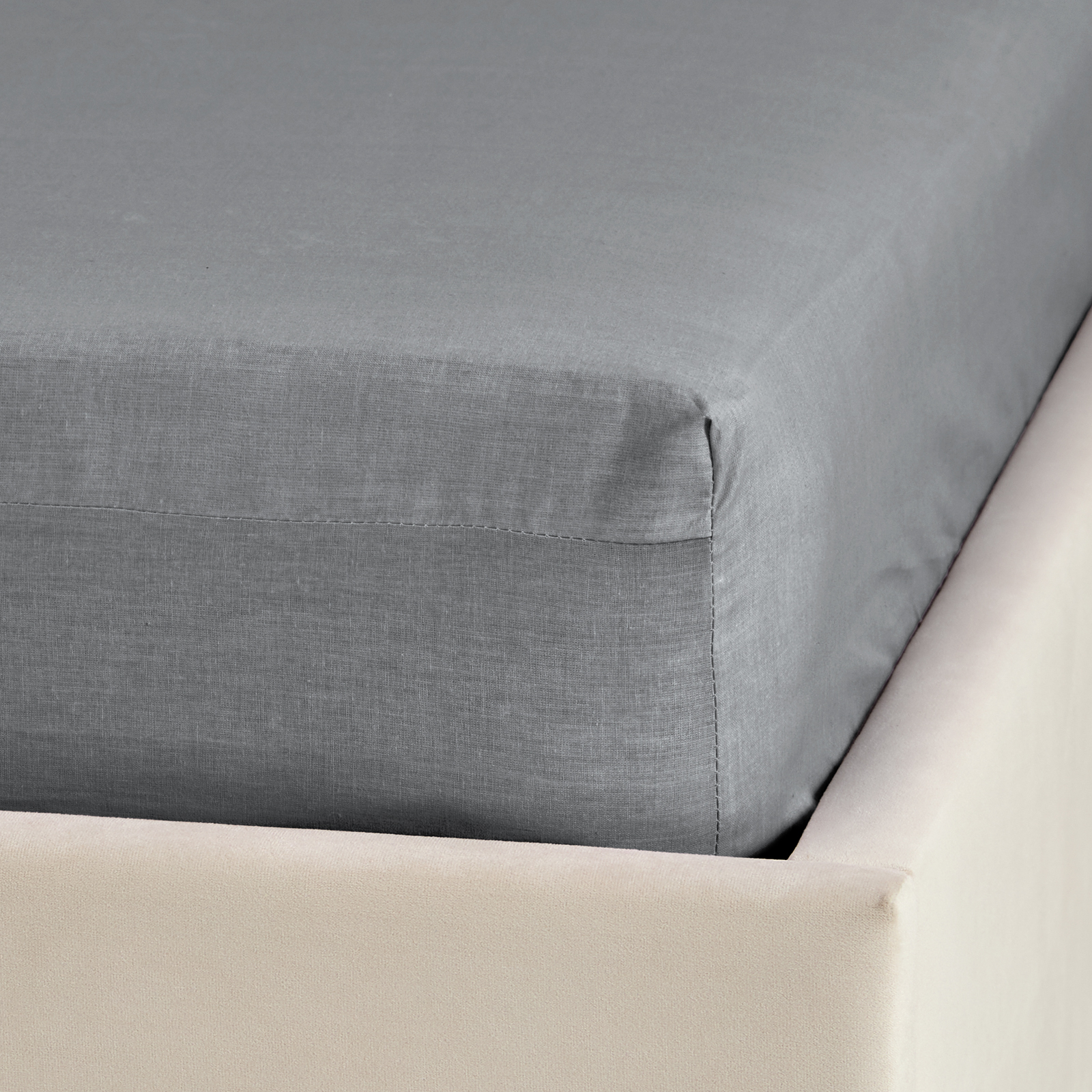 Простыня на резинке Темная зола/Dark ash