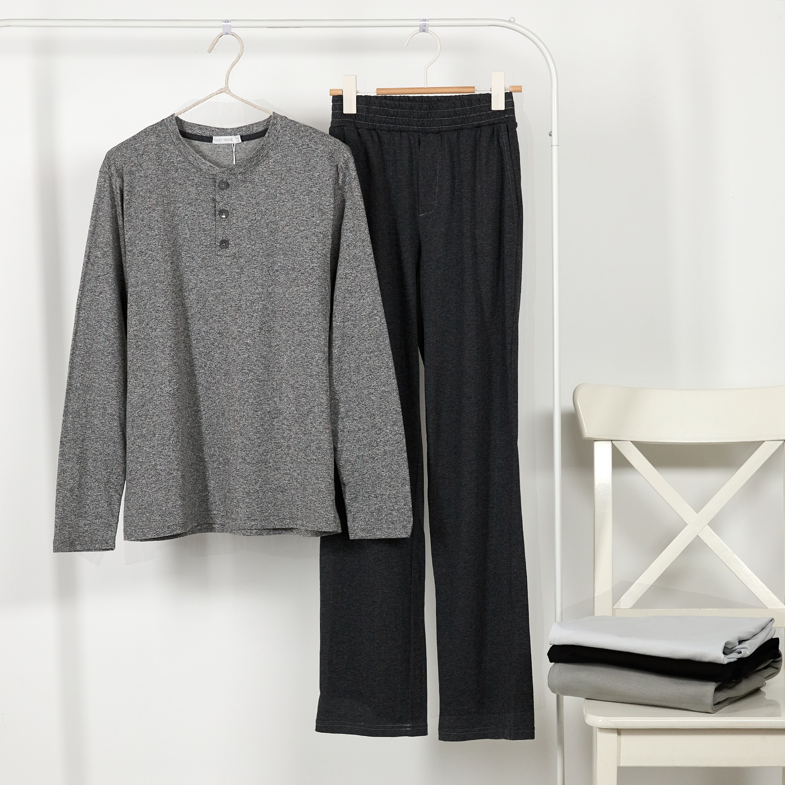 Пижама Massimo, серо-черная CozyHome, цвет мультиколор, размер 46-48 - фото 1
