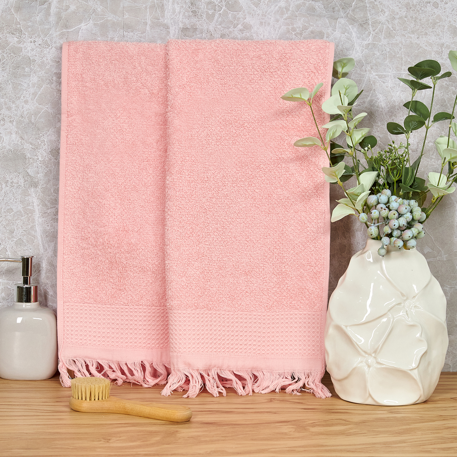 Полотенце махровое Finezza, розовое полотенце махровое bahar black 100х150 см