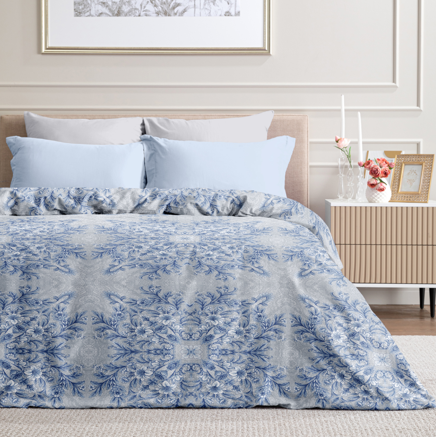 Постельное белье Венетто/Venetto, голубое