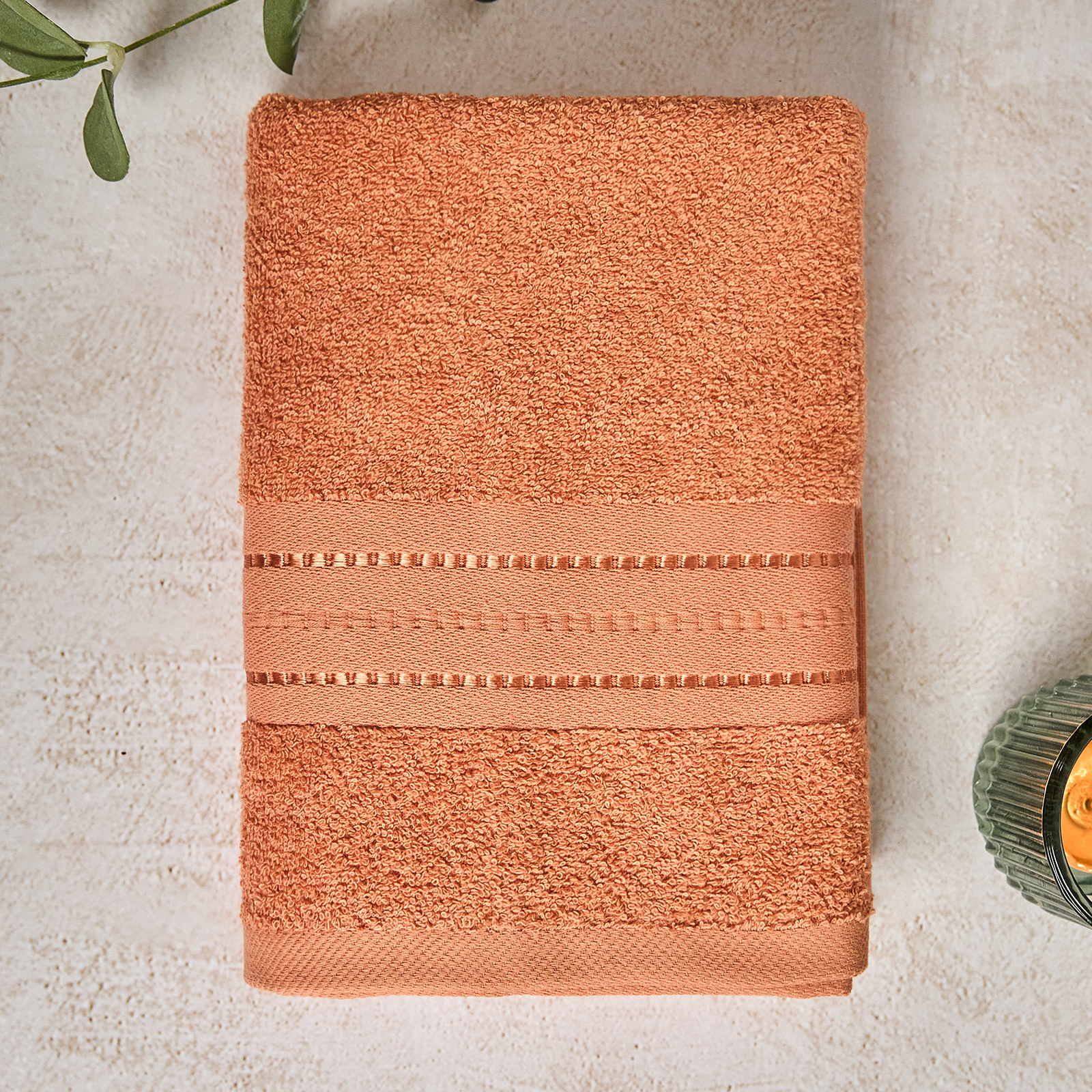 Полотенце махровое Basena, оранжевое полотенце махровое bahar pink 30х50 см