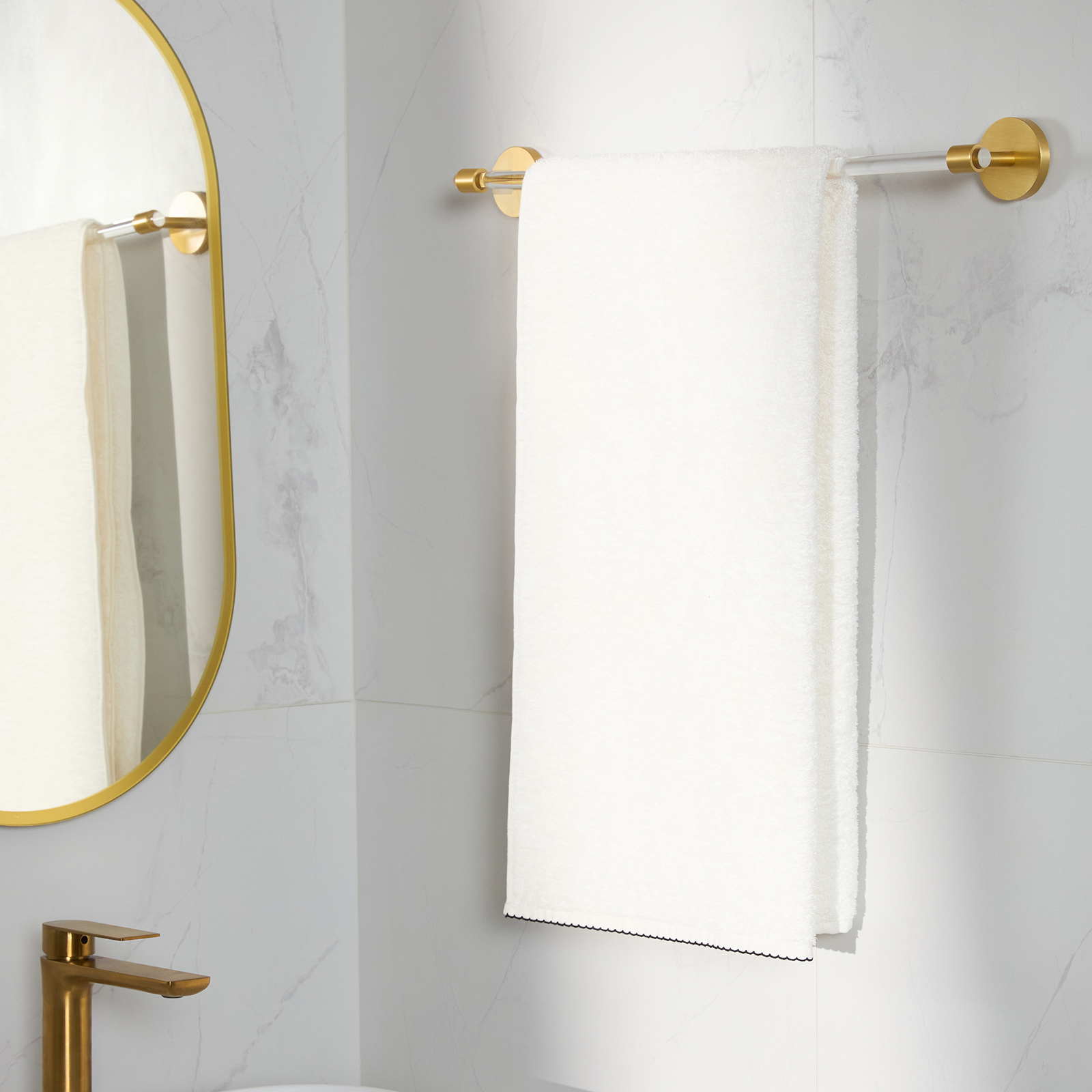 Полотенце махровое Нежное/Tenere, белое